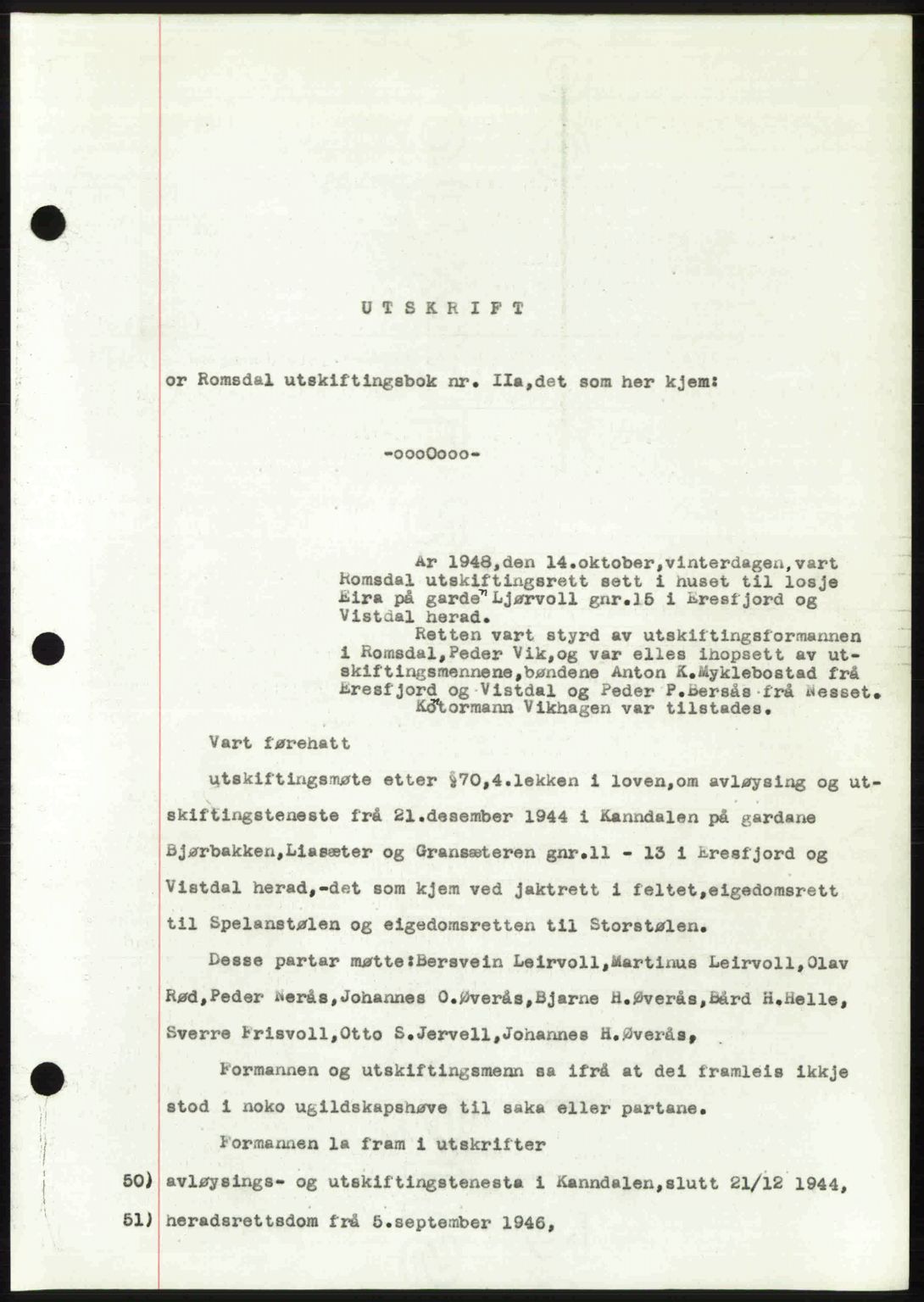 Romsdal sorenskriveri, AV/SAT-A-4149/1/2/2C: Mortgage book no. A28, 1948-1949, Diary no: : 3326/1948