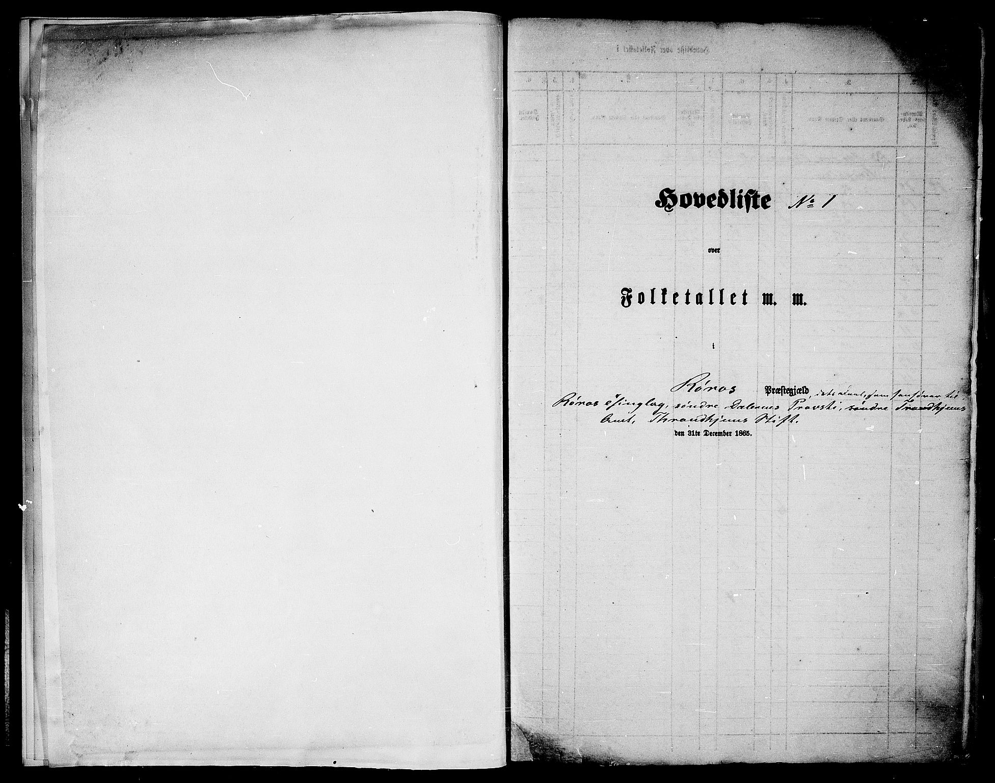 RA, 1865 census for Røros, 1865, p. 5