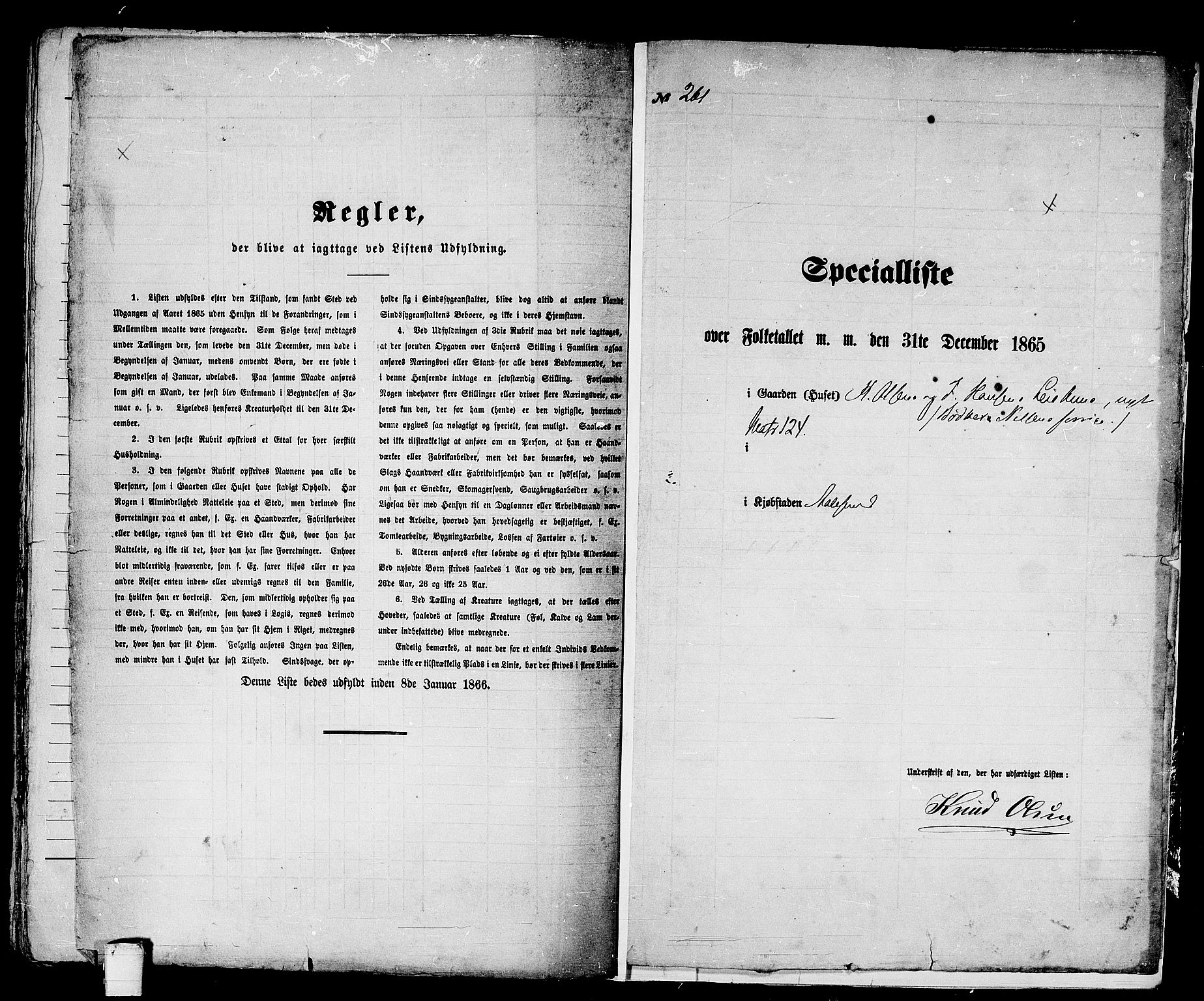 RA, 1865 census for Ålesund, 1865, p. 549