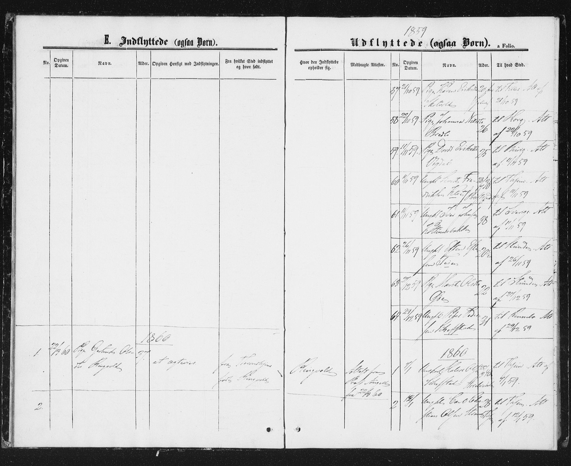 Ministerialprotokoller, klokkerbøker og fødselsregistre - Sør-Trøndelag, AV/SAT-A-1456/691/L1078: Parish register (official) no. 691A10, 1858-1861