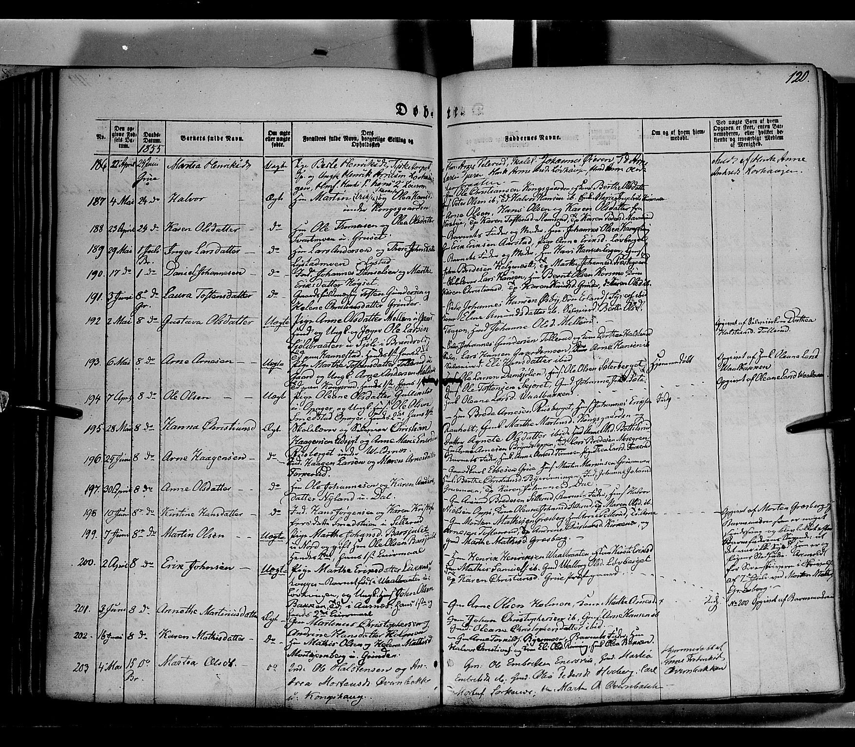 Grue prestekontor, AV/SAH-PREST-036/H/Ha/Haa/L0008: Parish register (official) no. 8, 1847-1858, p. 120