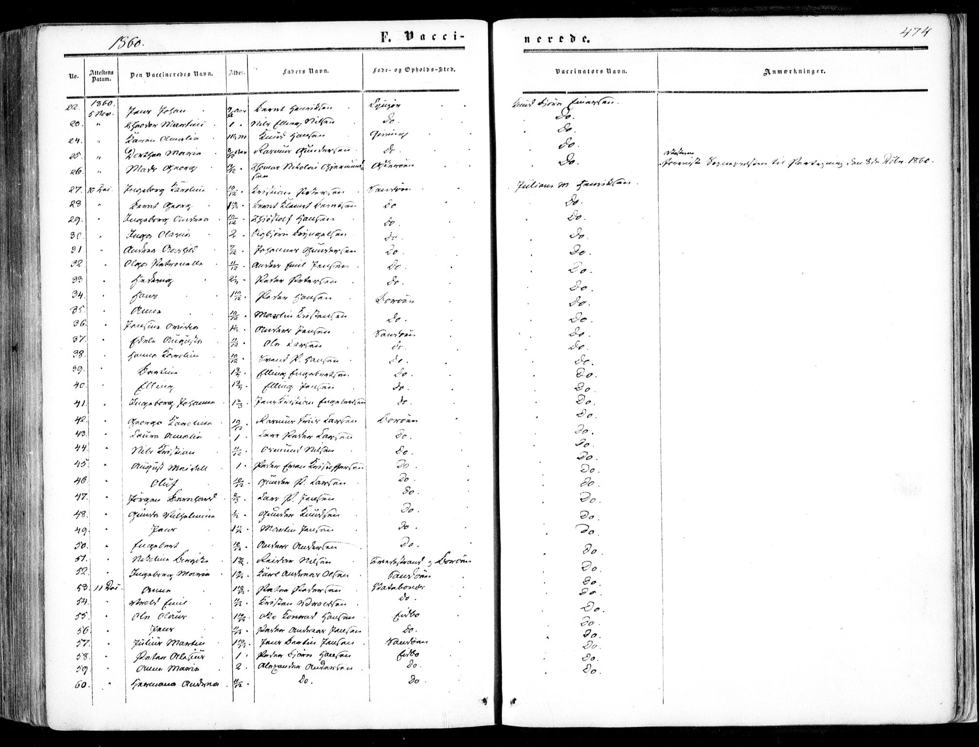 Dypvåg sokneprestkontor, AV/SAK-1111-0007/F/Fa/Faa/L0006: Parish register (official) no. A 6, 1855-1872, p. 474