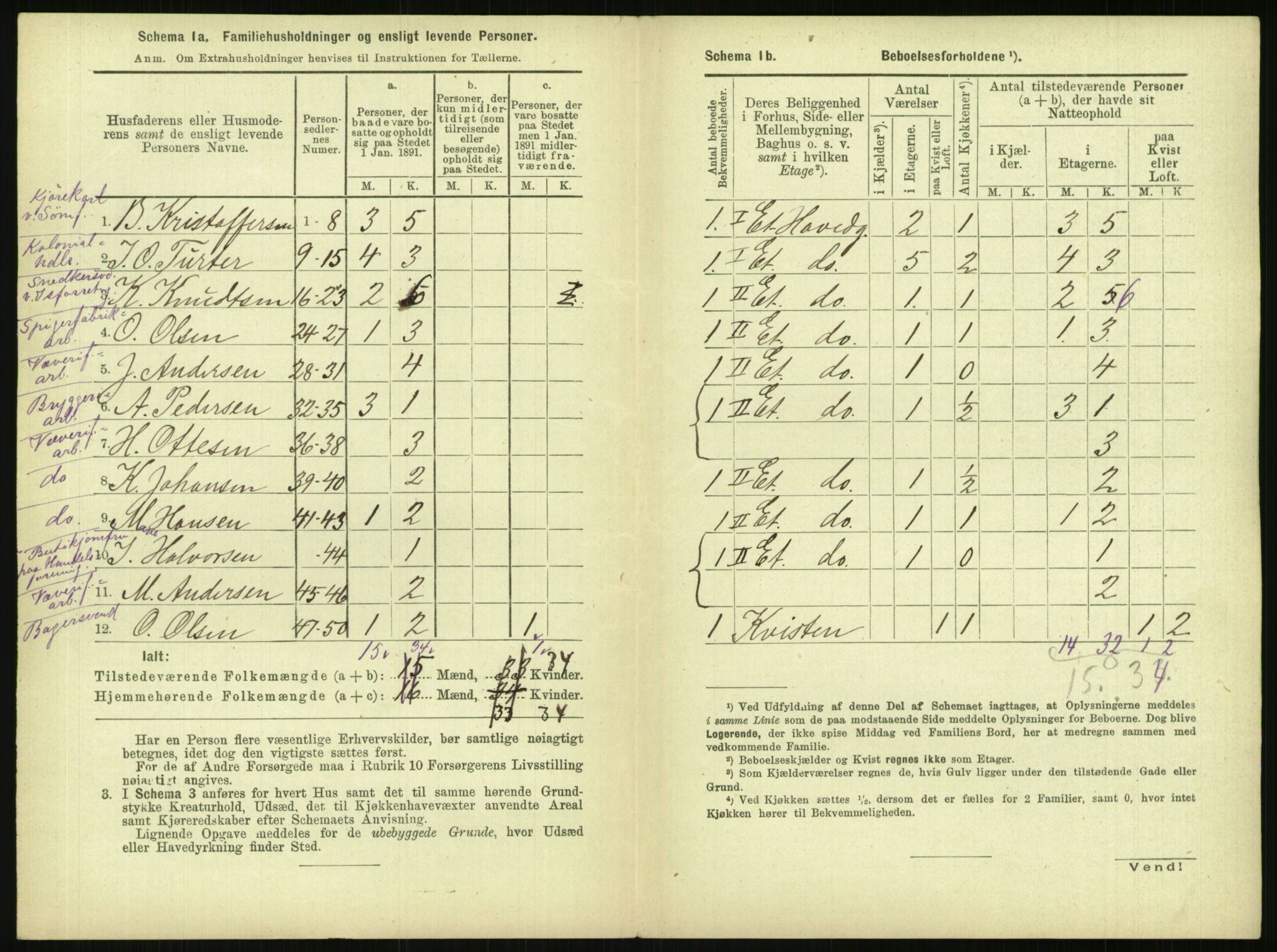 RA, 1891 census for 0301 Kristiania, 1891, p. 153315