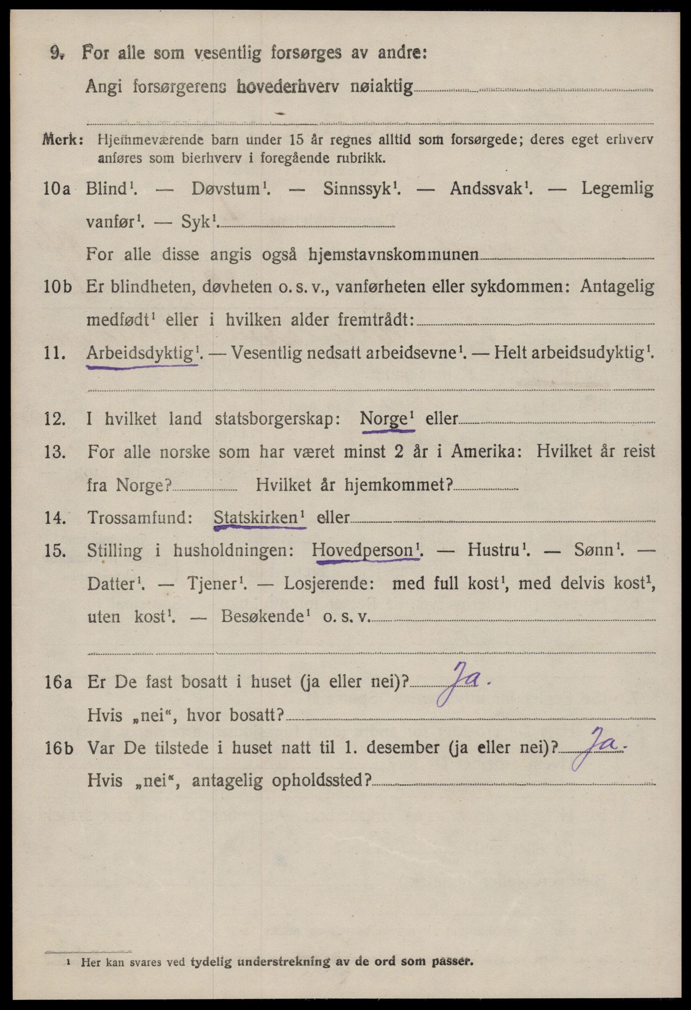 SAT, 1920 census for Tingvoll, 1920, p. 6977