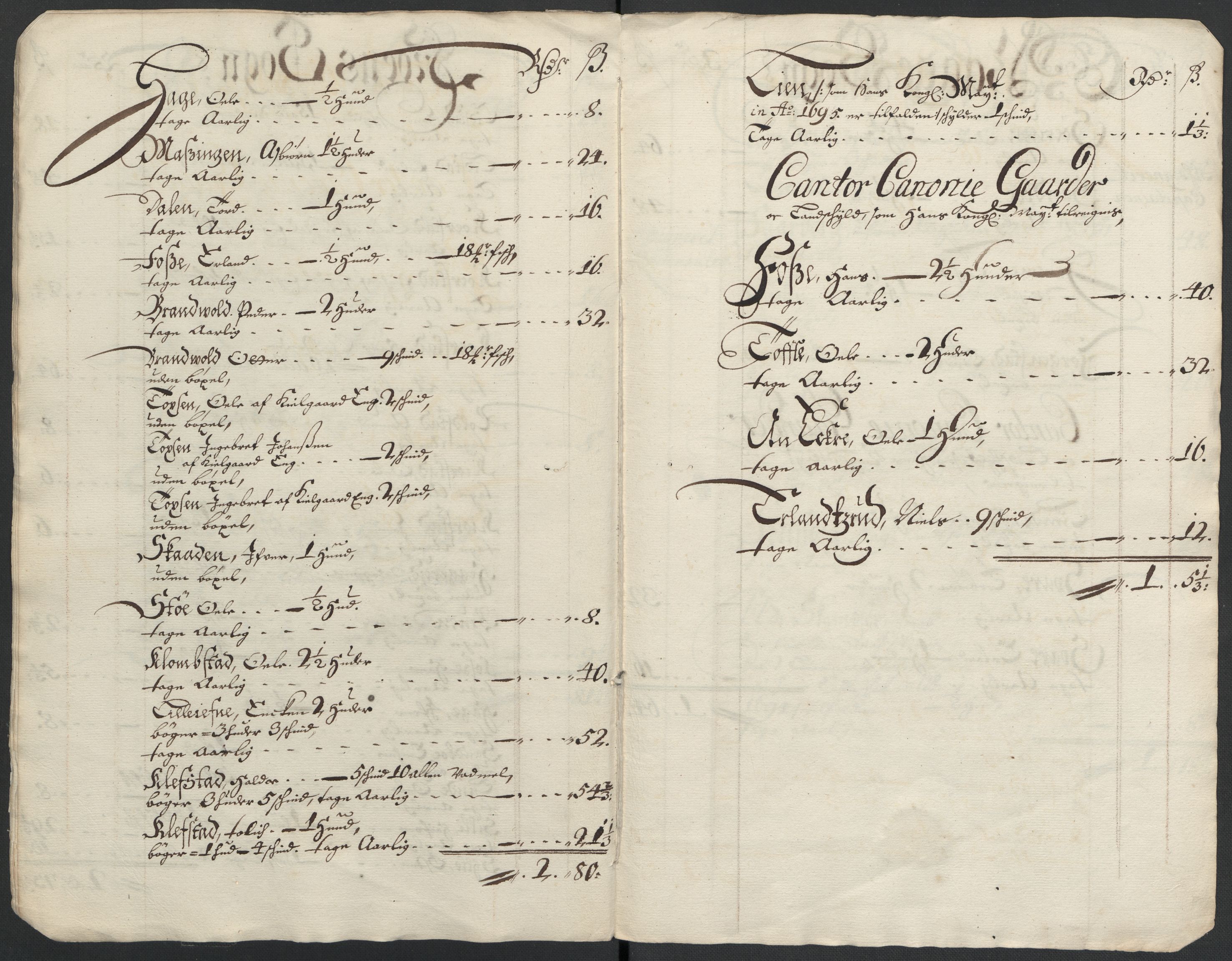 Rentekammeret inntil 1814, Reviderte regnskaper, Fogderegnskap, RA/EA-4092/R17/L1172: Fogderegnskap Gudbrandsdal, 1699, p. 48