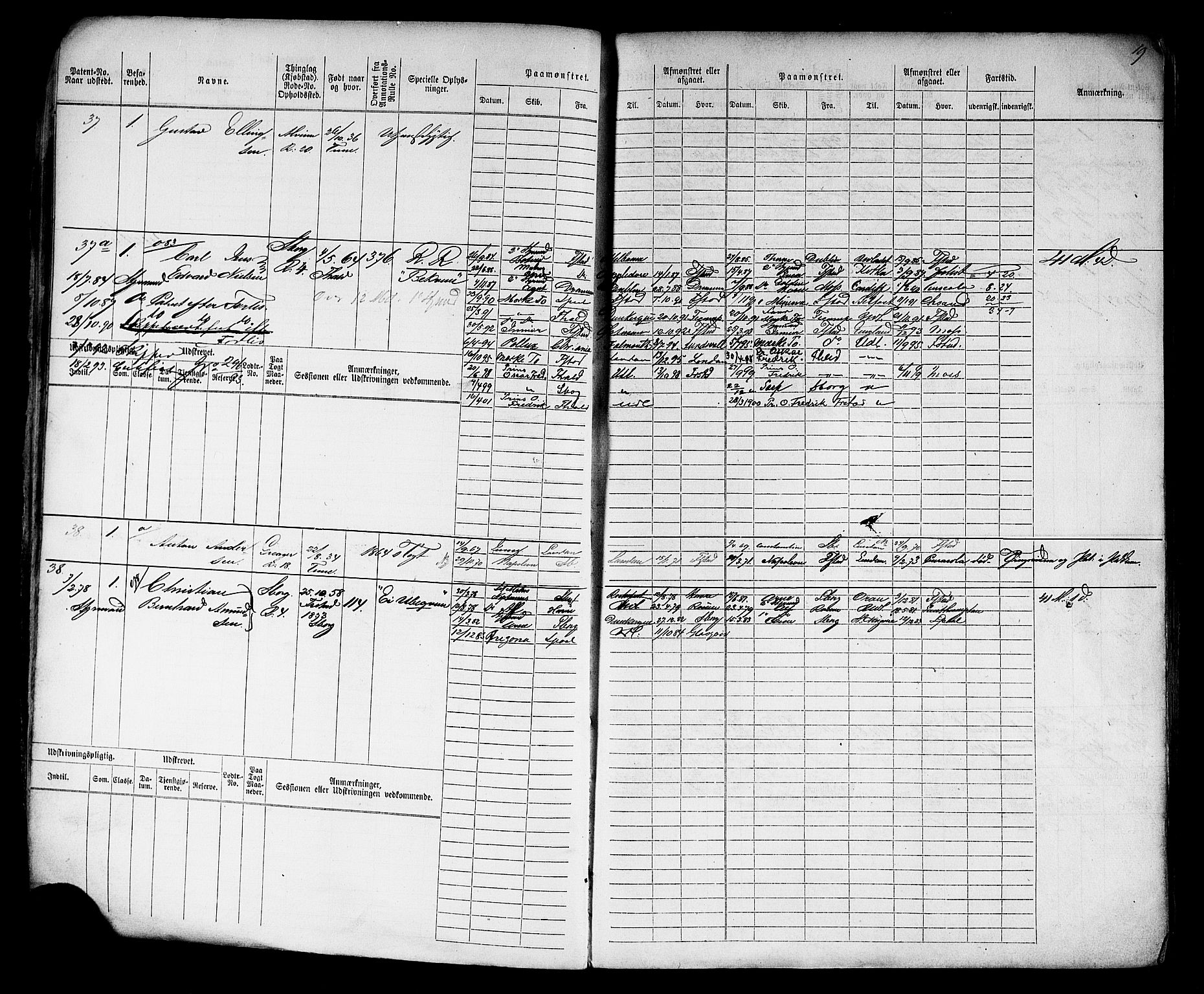 Sarpsborg mønstringskontor, AV/SAO-A-10569c/F/Fc/Fcb/L0003: Hovedrulle, 1860-1881, p. 22