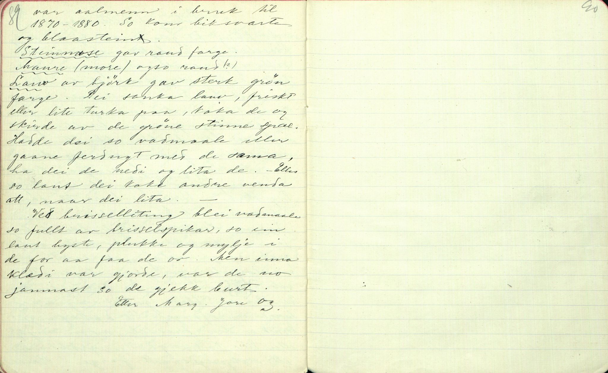 Rikard Berge, TEMU/TGM-A-1003/F/L0001/0017: 001-030 Innholdslister / 13. Biografi, ættetavlur etc., 1902, p. 89-90