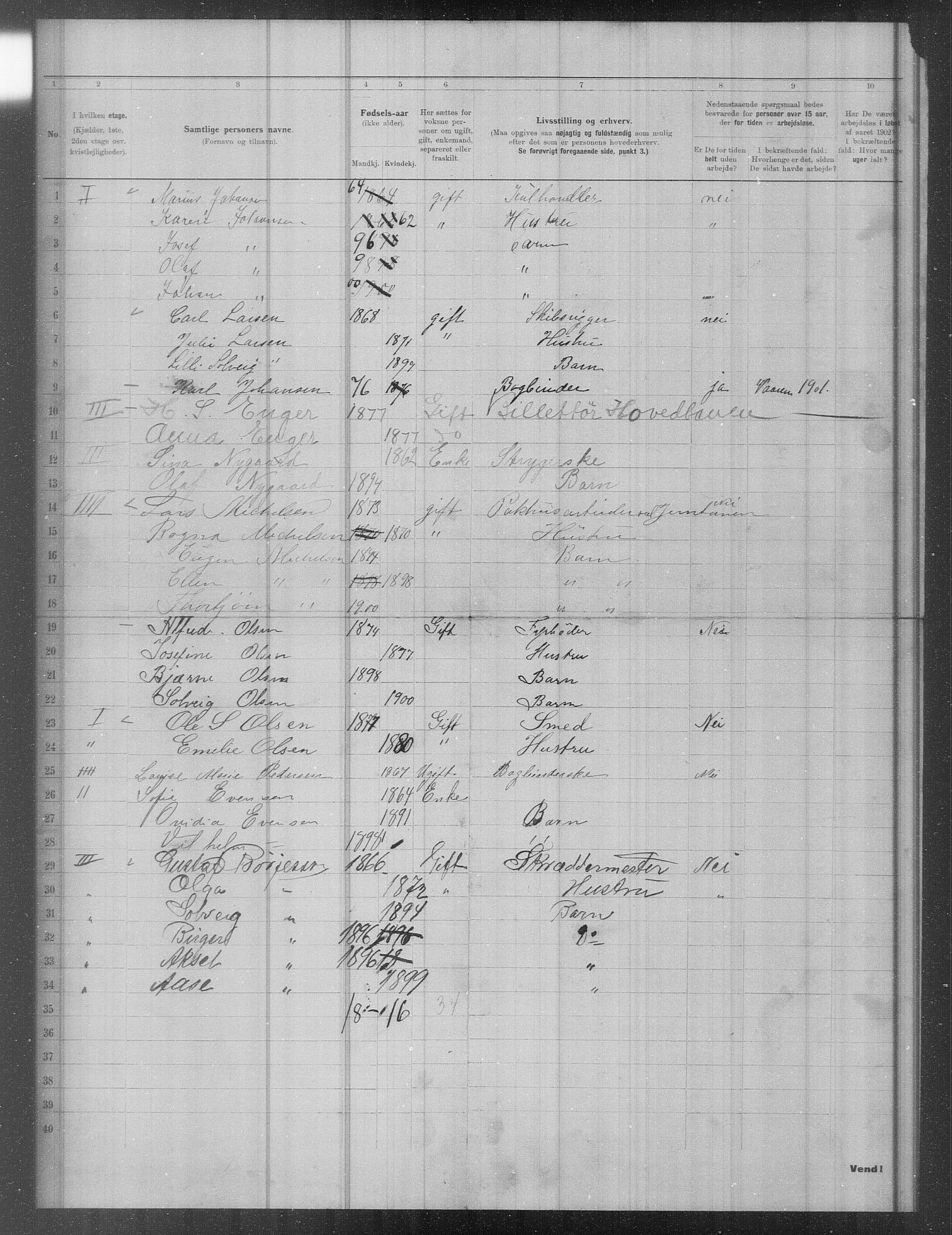 OBA, Municipal Census 1902 for Kristiania, 1902, p. 17600