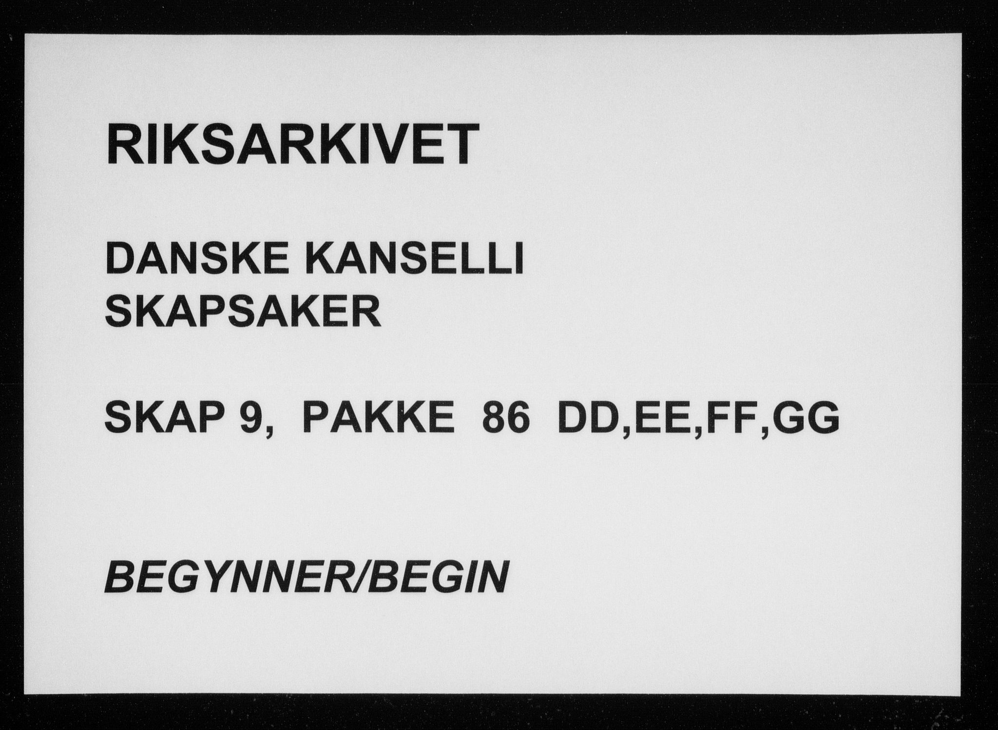 Danske Kanselli, Skapsaker, AV/RA-EA-4061/F/L0024: Skap 9, pakke 56O-86, 1631-1736, p. 427