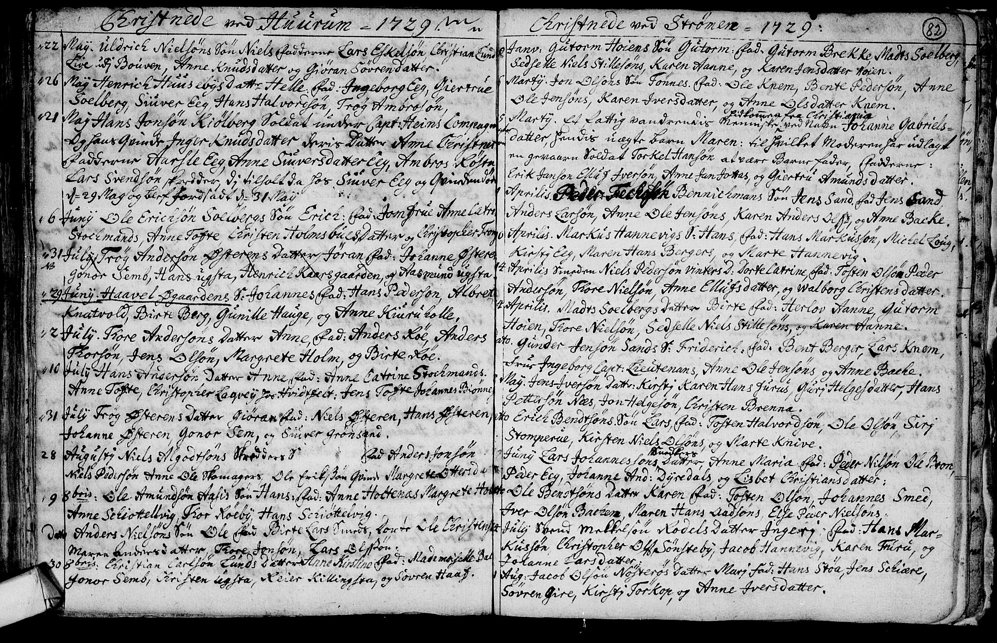 Hurum kirkebøker, SAKO/A-229/F/Fa/L0001: Parish register (official) no. 1, 1715-1732, p. 82