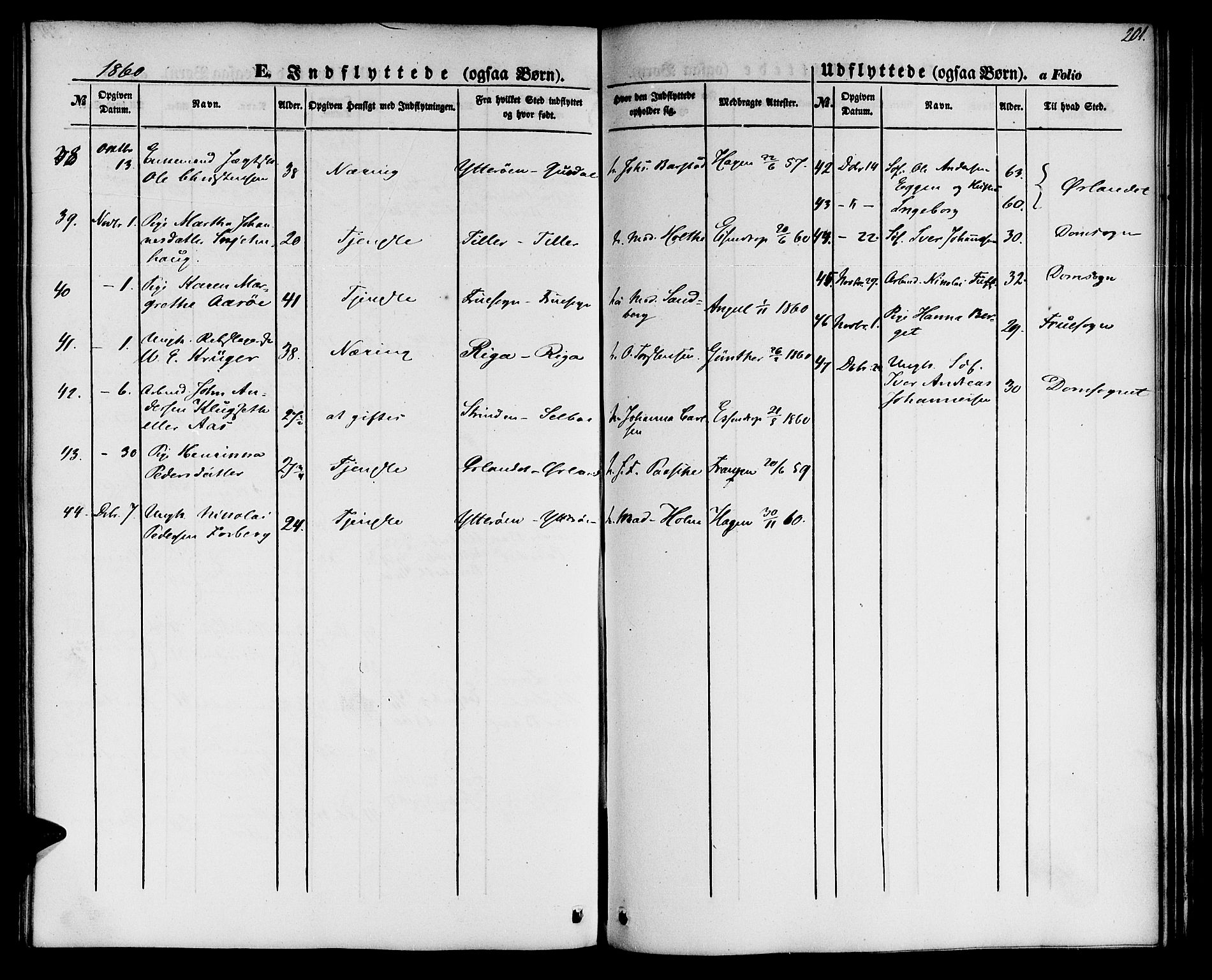 Ministerialprotokoller, klokkerbøker og fødselsregistre - Sør-Trøndelag, SAT/A-1456/604/L0184: Parish register (official) no. 604A05, 1851-1860, p. 201