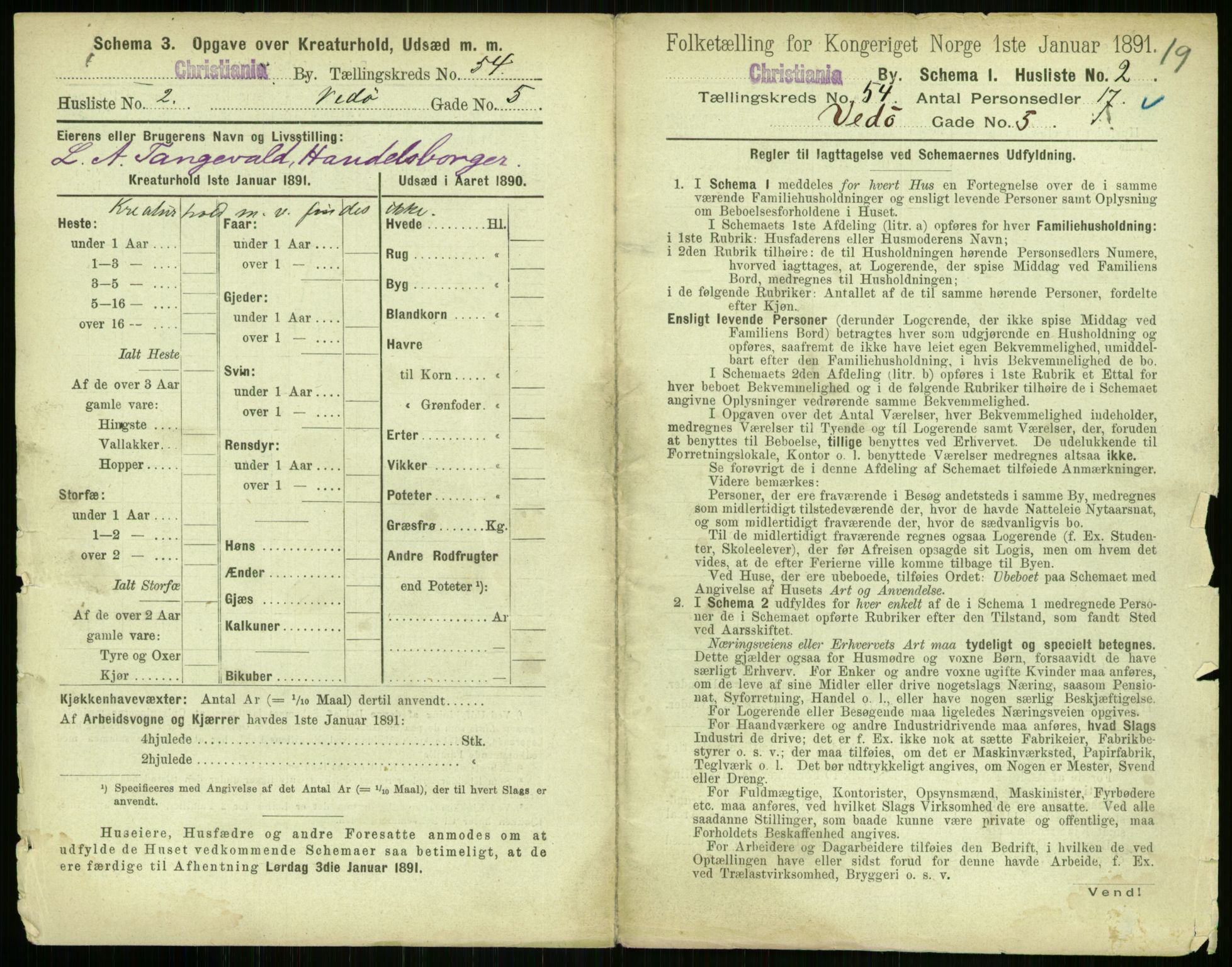 RA, 1891 census for 0301 Kristiania, 1891, p. 29955