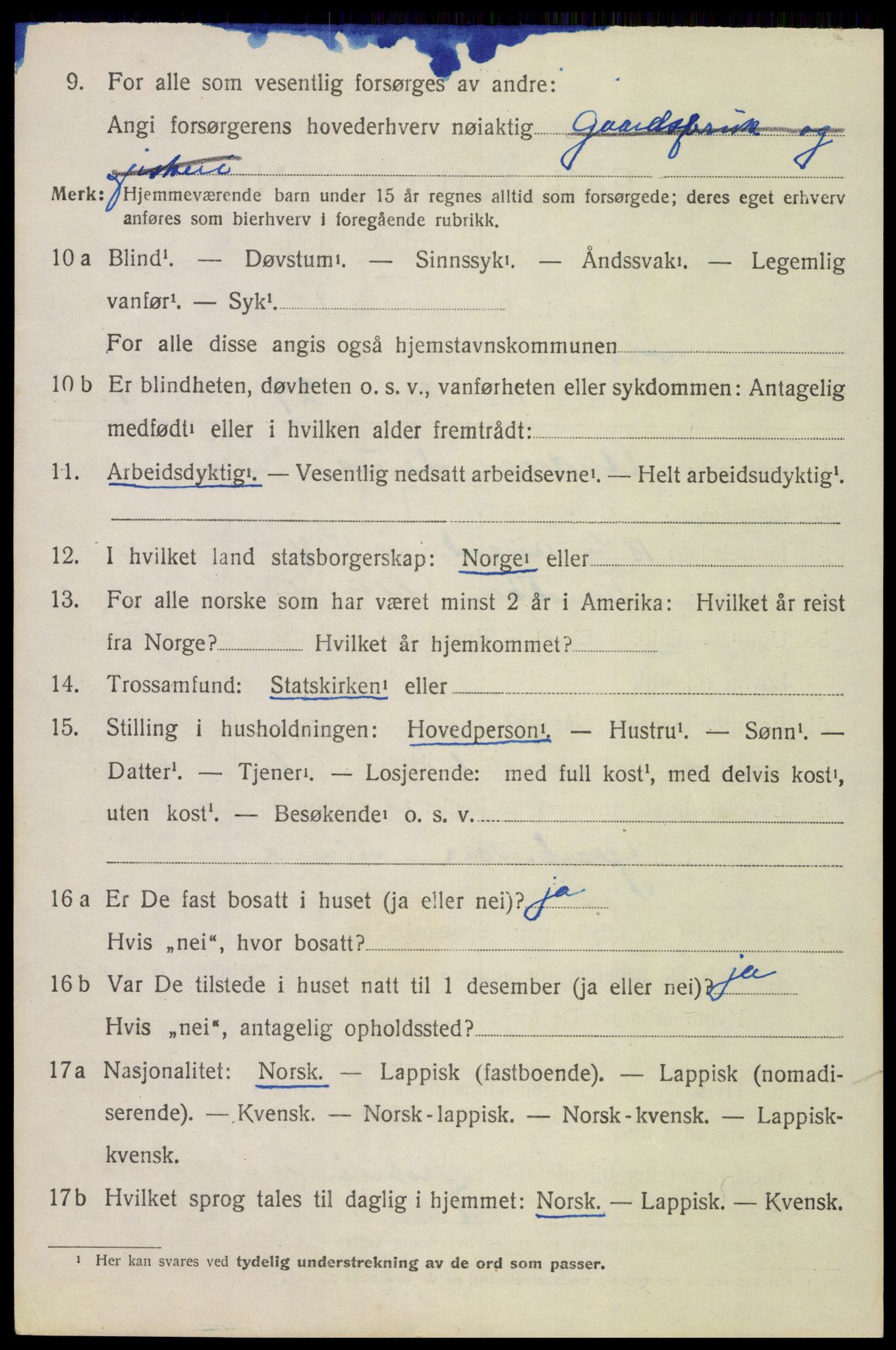 SAT, 1920 census for Øksnes, 1920, p. 1635