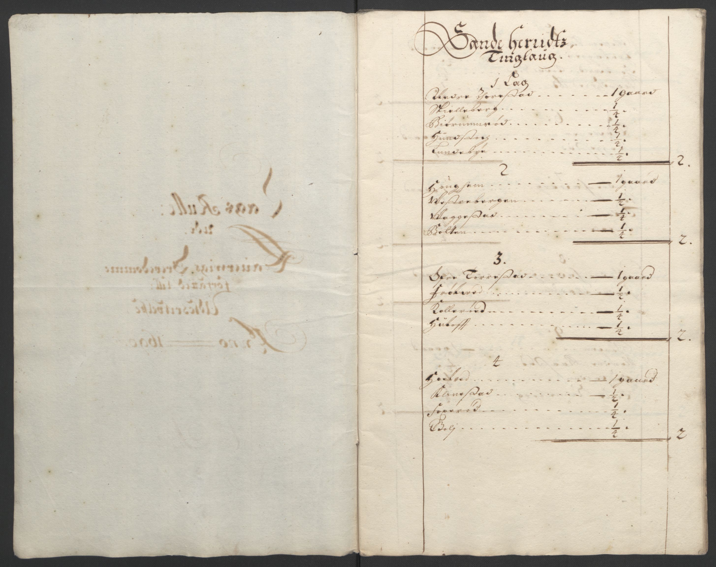 Rentekammeret inntil 1814, Reviderte regnskaper, Fogderegnskap, RA/EA-4092/R33/L1974: Fogderegnskap Larvik grevskap, 1693-1695, p. 325