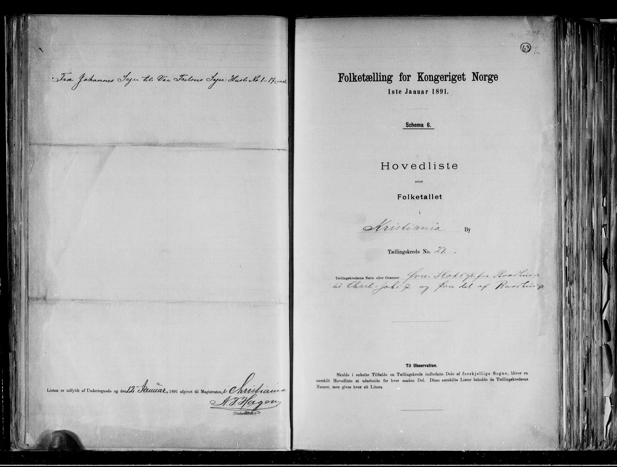 RA, 1891 census for 0301 Kristiania, 1891, p. 12948