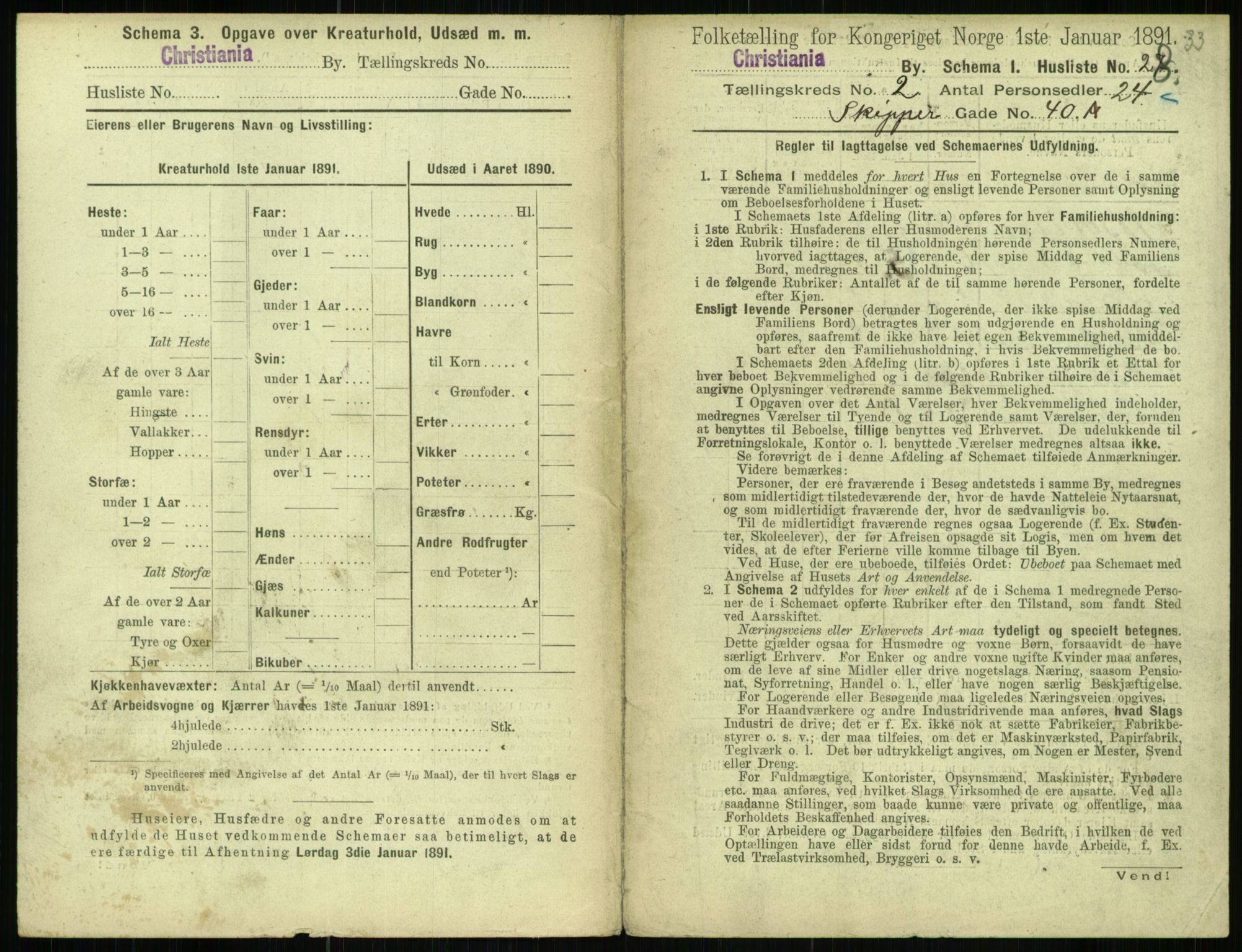 RA, 1891 census for 0301 Kristiania, 1891, p. 586