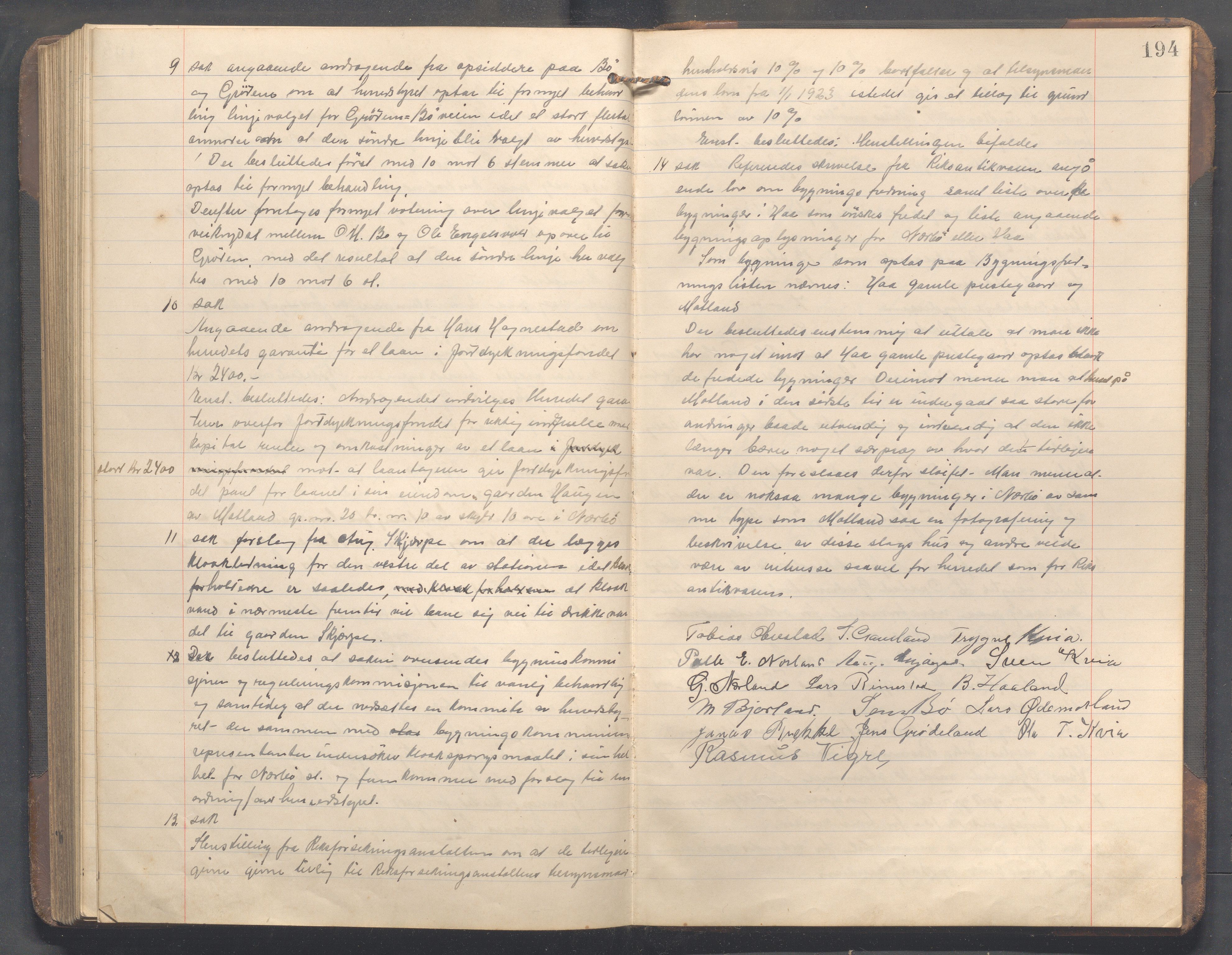 Nærbø kommune- Formannskapet, IKAR/K-101000/A/L0003: Møtebok, 1915-1923, p. 194