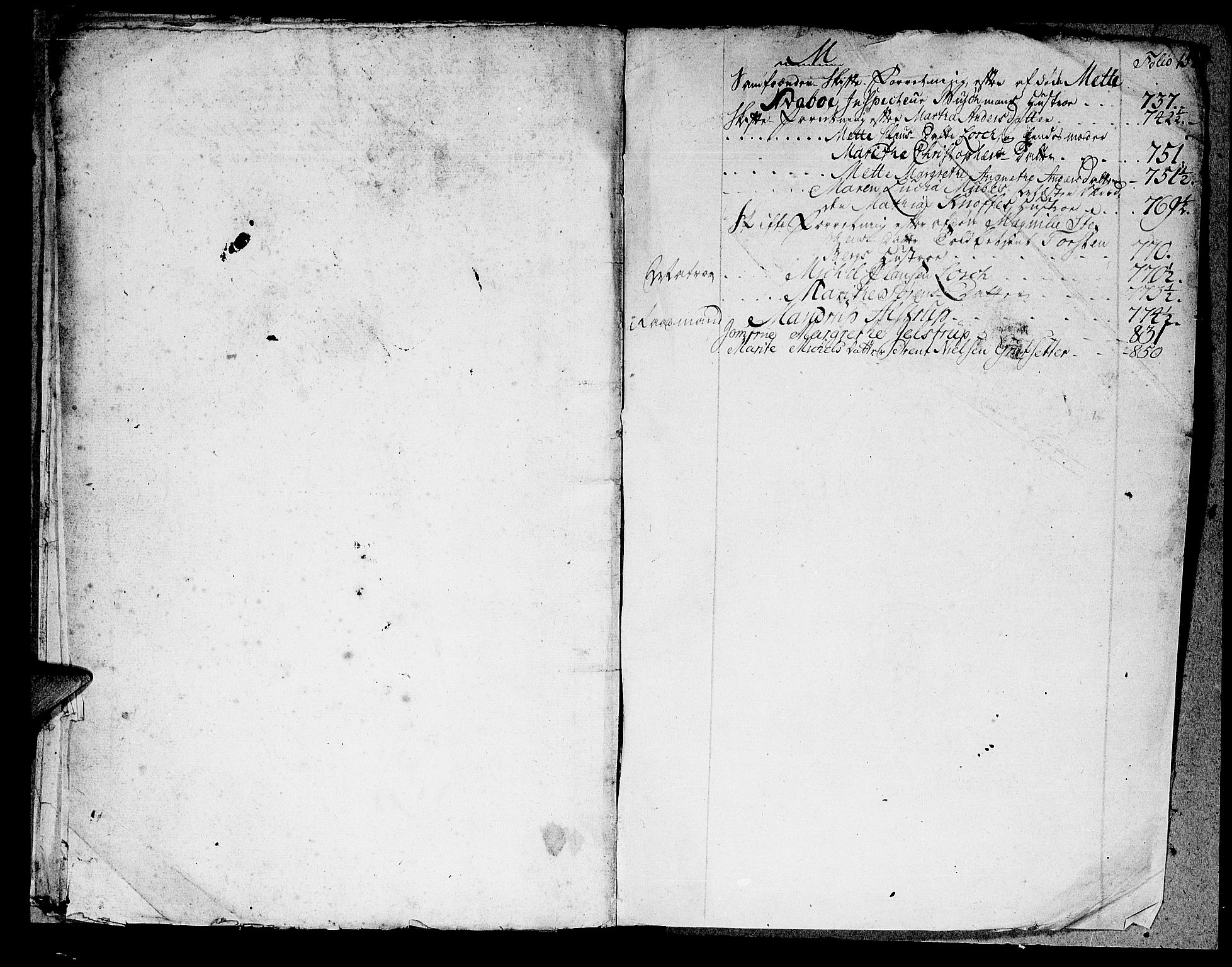 Trondheim byfogd, AV/SAT-A-0003/1/3/3Ae/L0001: Skifteregister - Reg. til 3A0022-25. U, 1740-1901, p. 17