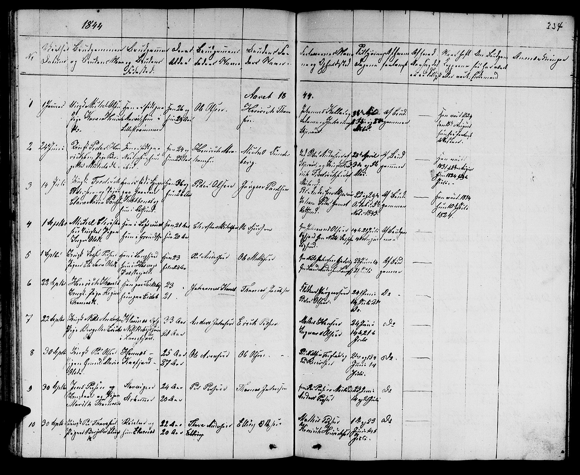 Skjervøy sokneprestkontor, SATØ/S-1300/H/Ha/Hab/L0002klokker: Parish register (copy) no. 2, 1839-1848, p. 333-334