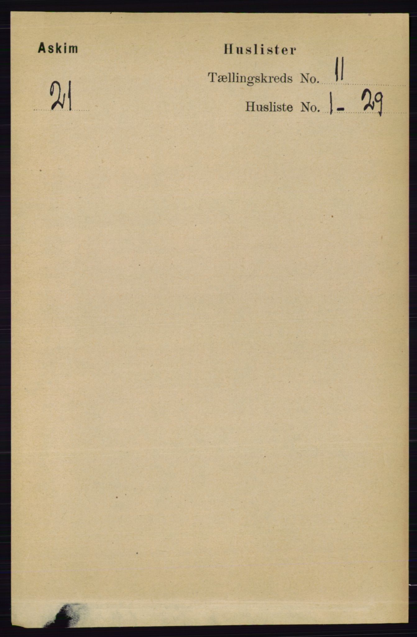 RA, 1891 census for 0124 Askim, 1891, p. 1709