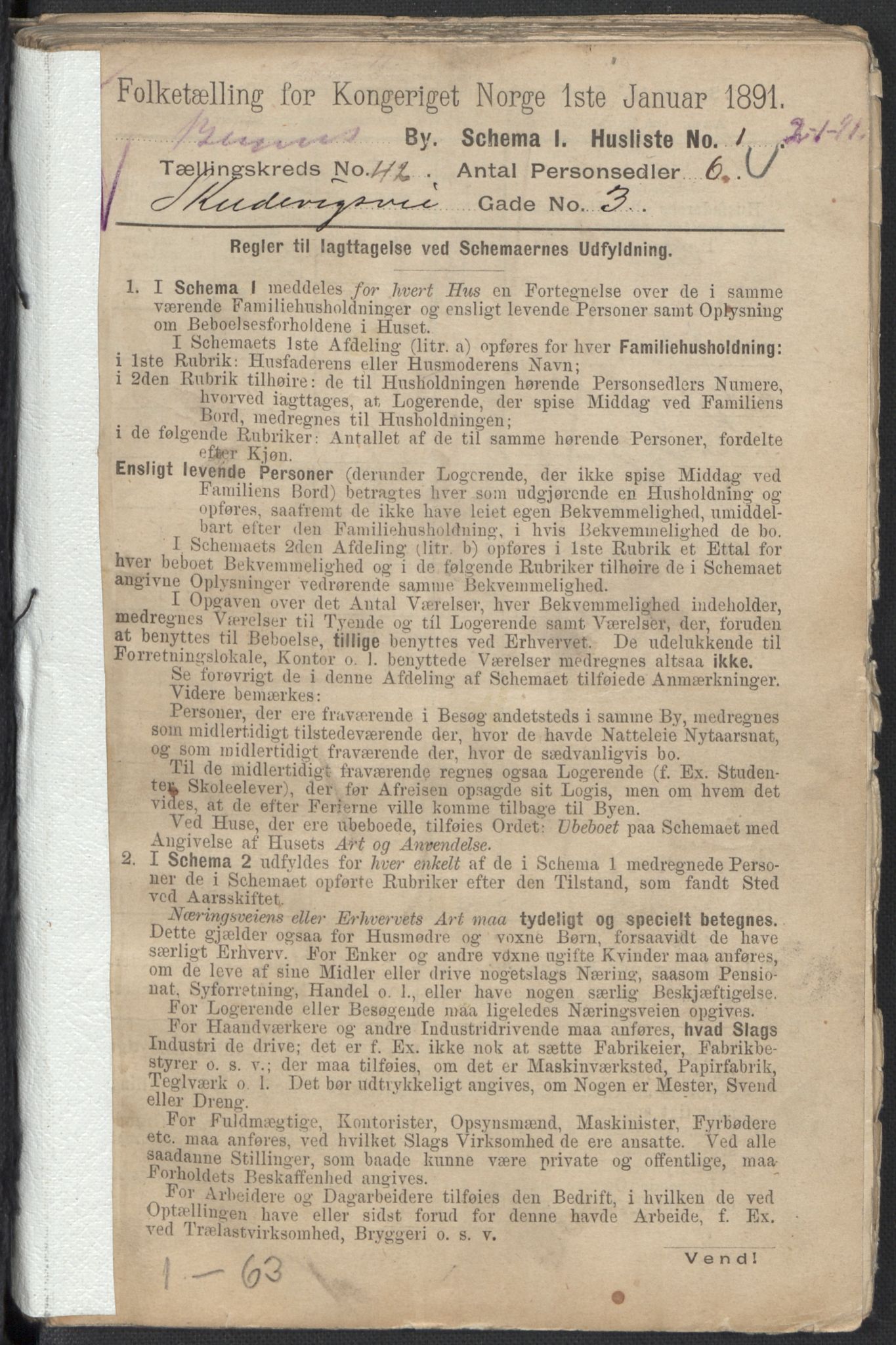 RA, 1891 Census for 1301 Bergen, 1891, p. 7048