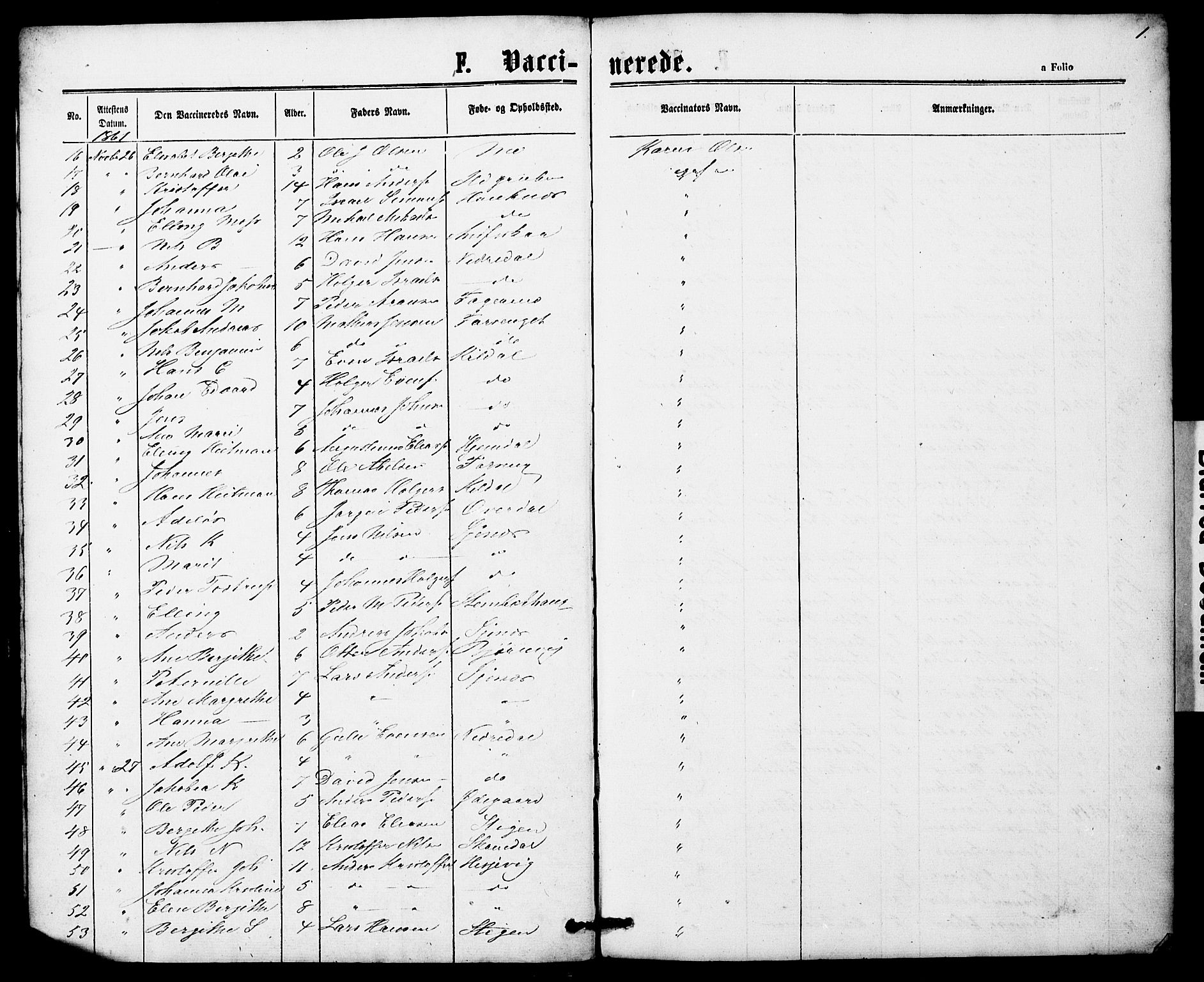 Ministerialprotokoller, klokkerbøker og fødselsregistre - Nordland, SAT/A-1459/827/L0428: Parish register (copy) no. 827C17, 1861-1870, p. 1