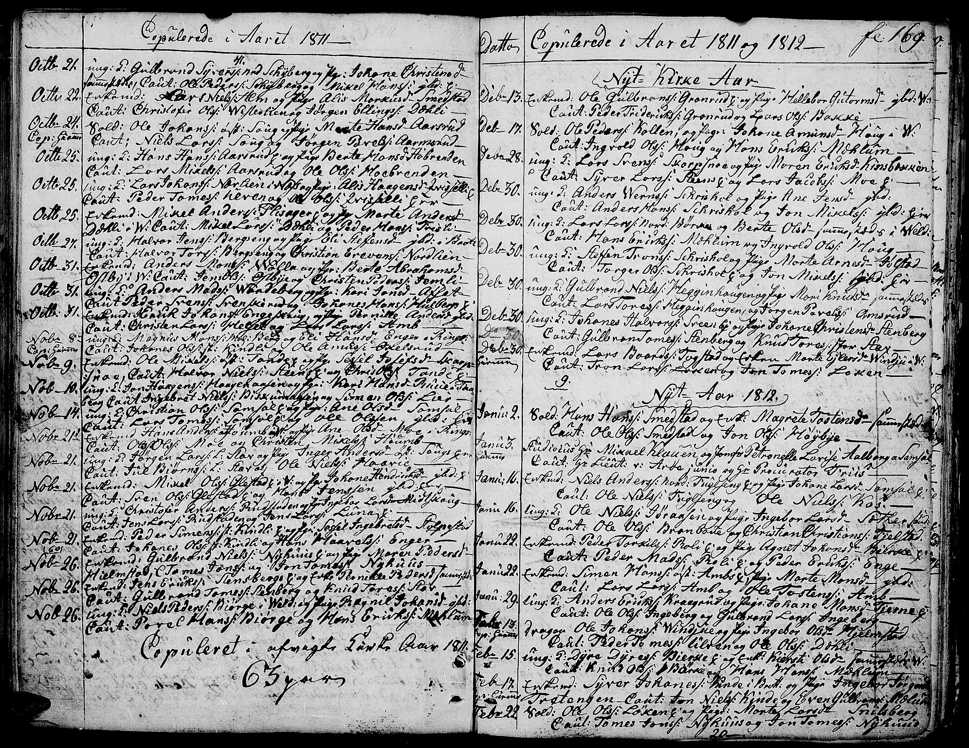 Ringsaker prestekontor, SAH/PREST-014/K/Ka/L0004: Parish register (official) no. 4, 1799-1814, p. 169