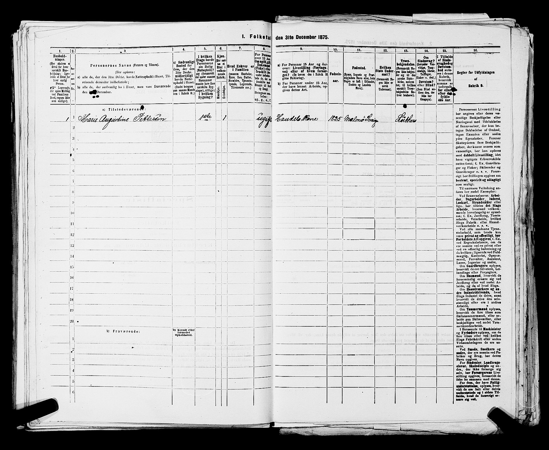 RA, 1875 census for 0301 Kristiania, 1875, p. 8850