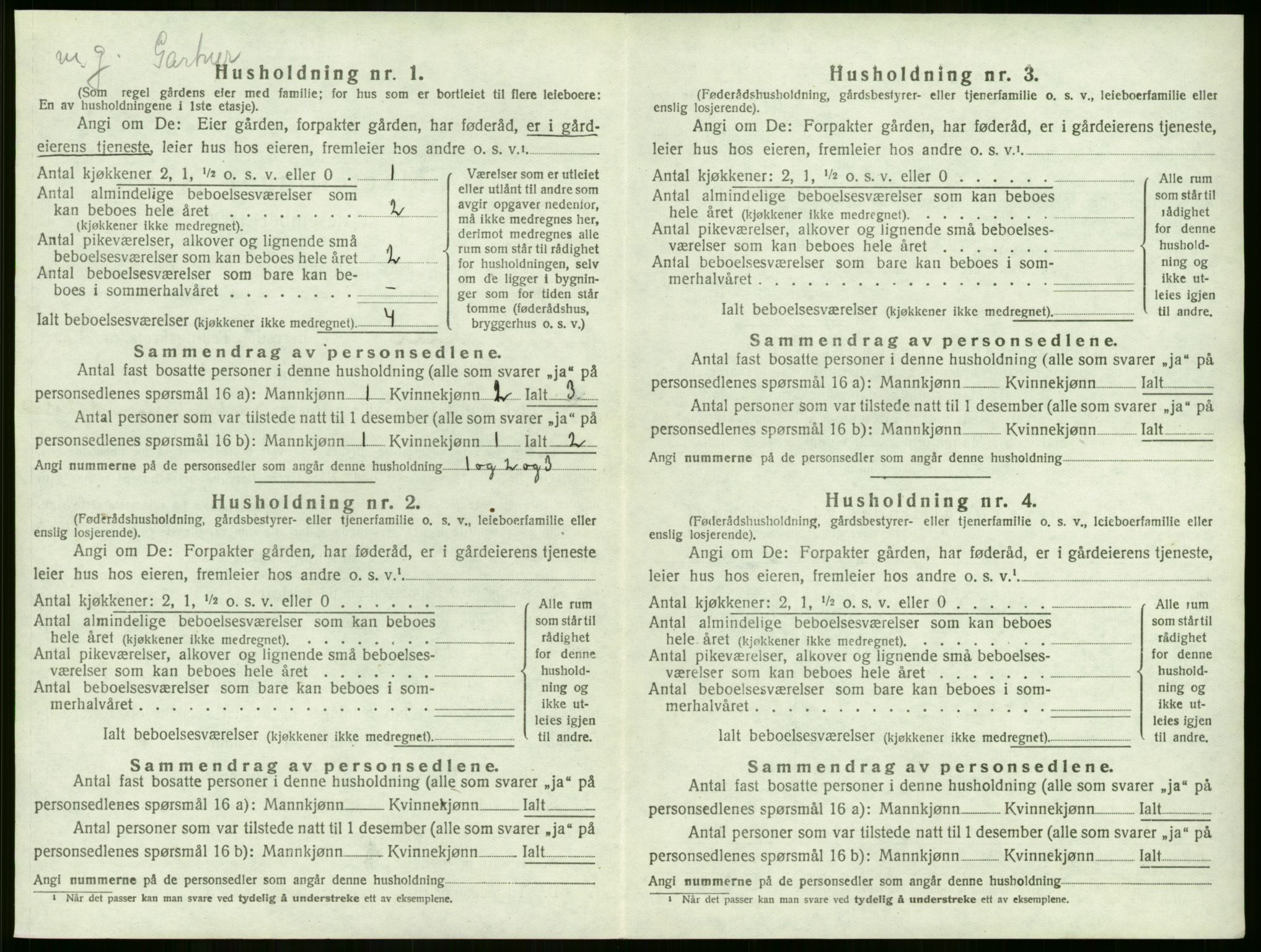 SAKO, 1920 census for Lier, 1920, p. 2025