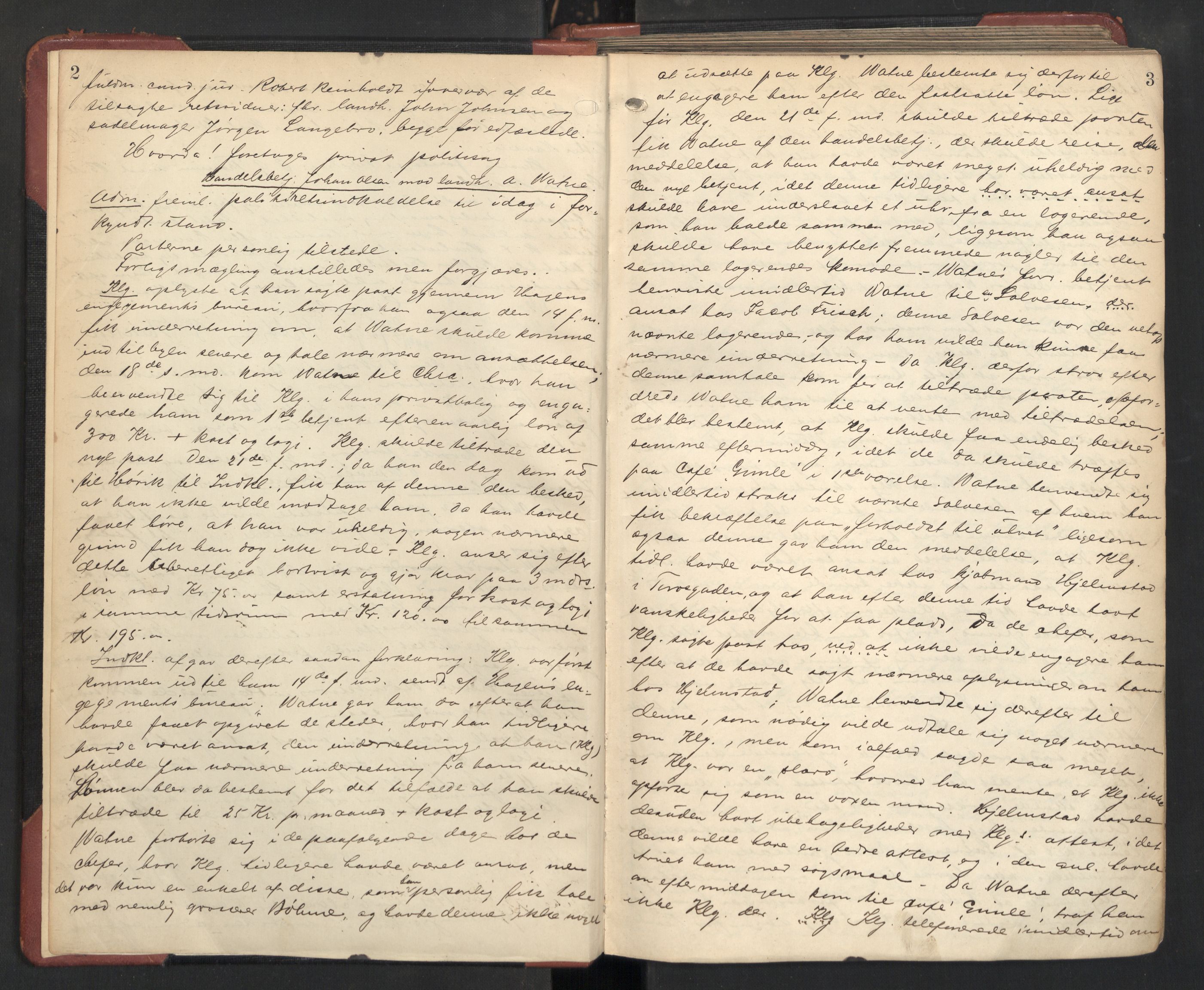 Aker sorenskriveri, AV/SAO-A-10895/F/Fc/Fcb/L0070: Ekstrarettsprotokoll, 1901-1906, p. 2-3
