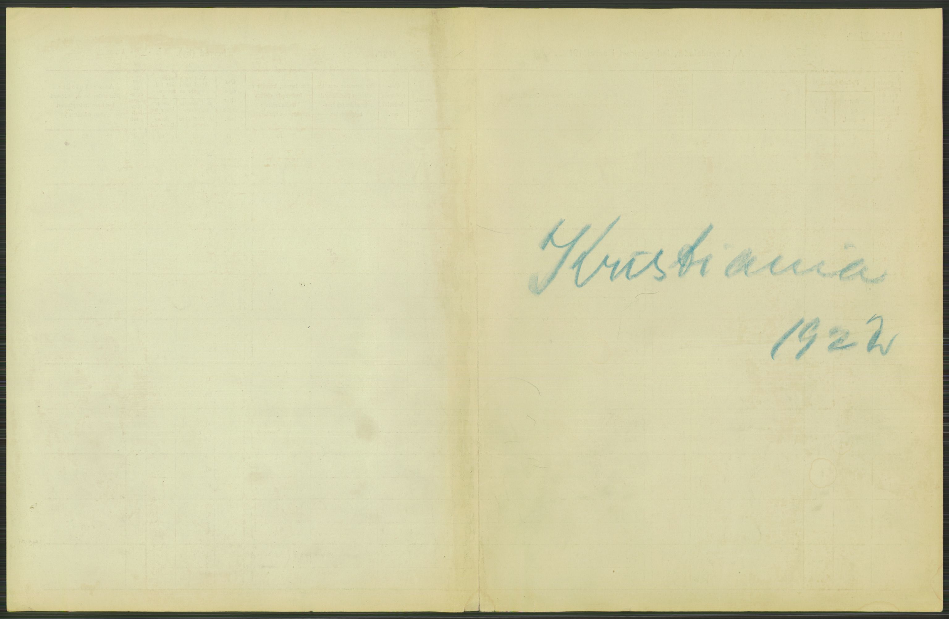 Statistisk sentralbyrå, Sosioøkonomiske emner, Folketellinger, boliger og boforhold, AV/RA-S-2231/F/Fa/L0010: Innvandring. Navn/fylkesvis, 1922