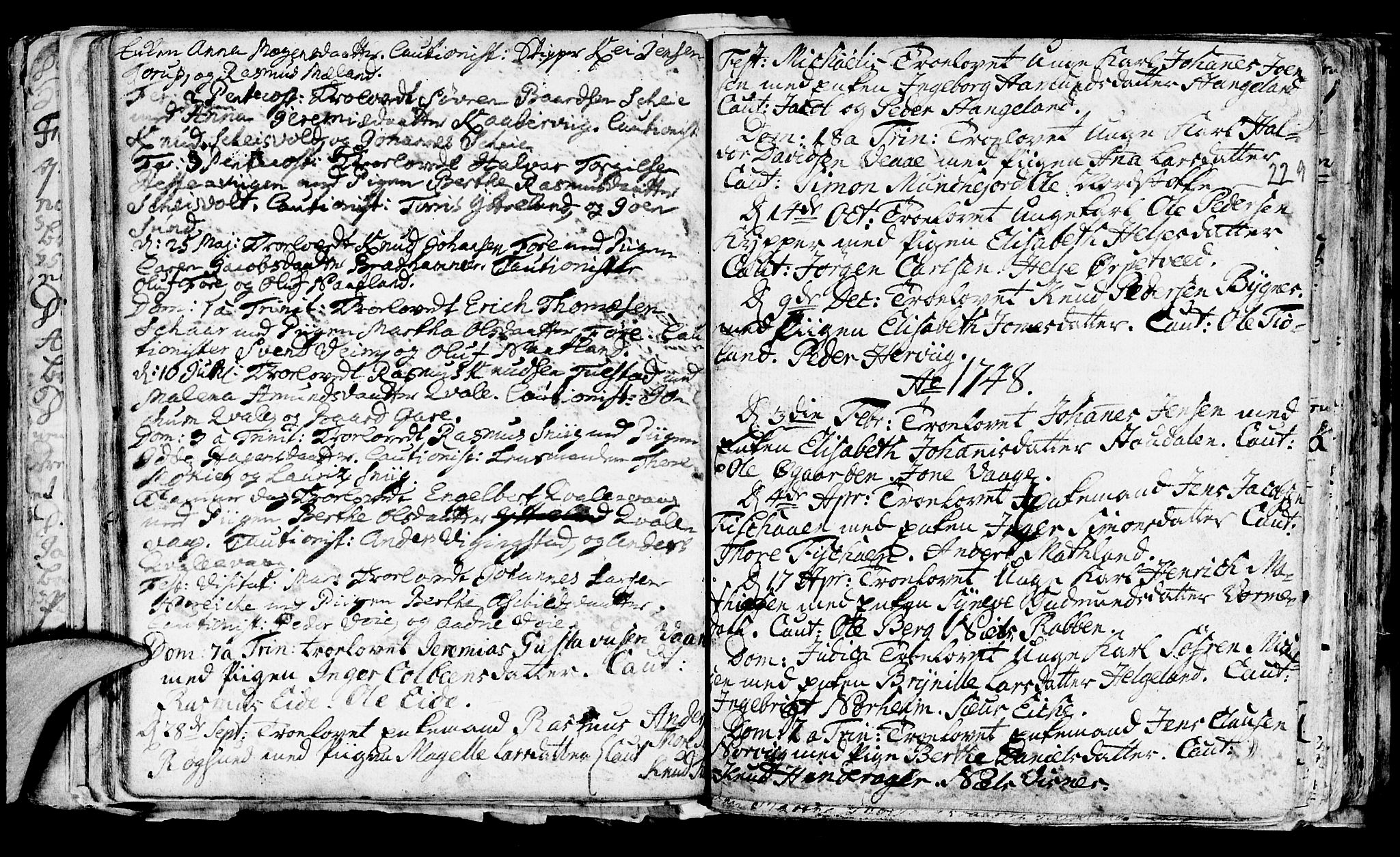 Avaldsnes sokneprestkontor, AV/SAST-A -101851/H/Ha/Haa/L0001: Parish register (official) no. A 1, 1711-1764, p. 229