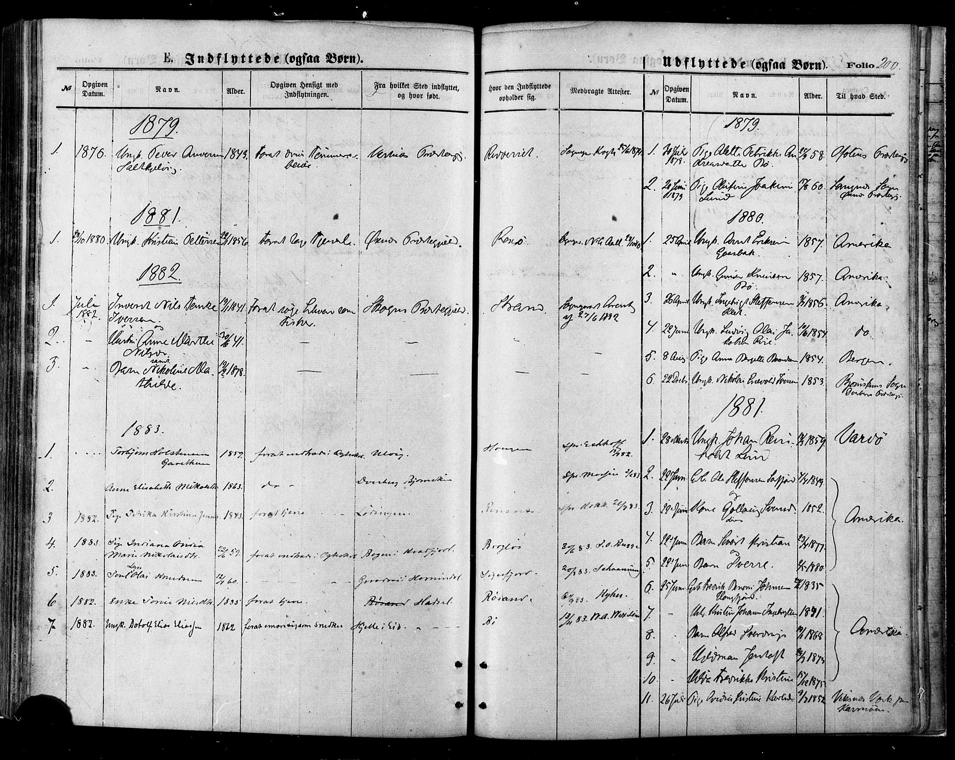 Ministerialprotokoller, klokkerbøker og fødselsregistre - Nordland, AV/SAT-A-1459/895/L1370: Parish register (official) no. 895A05, 1873-1884, p. 200