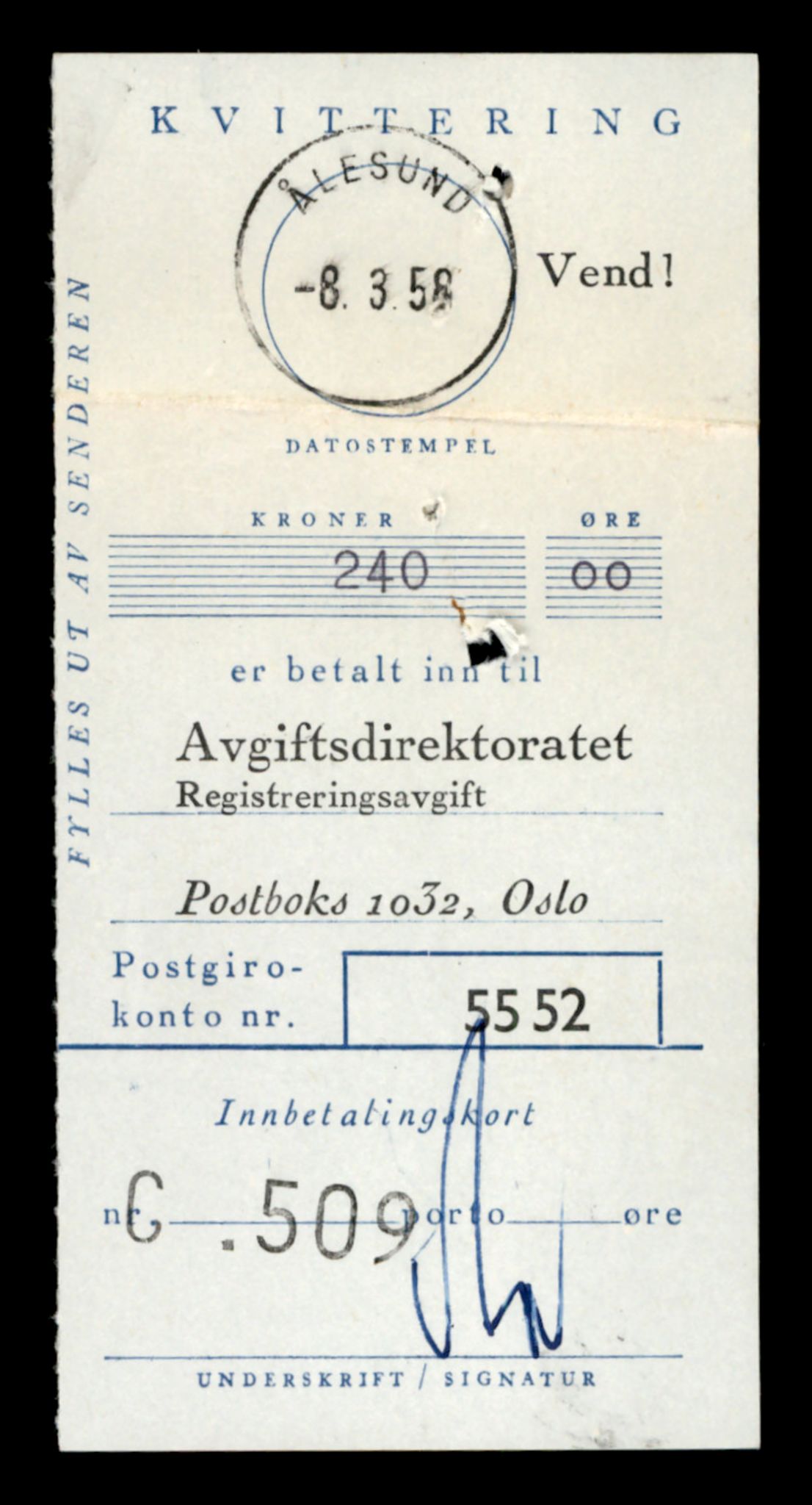 Møre og Romsdal vegkontor - Ålesund trafikkstasjon, AV/SAT-A-4099/F/Fe/L0036: Registreringskort for kjøretøy T 12831 - T 13030, 1927-1998, p. 1289