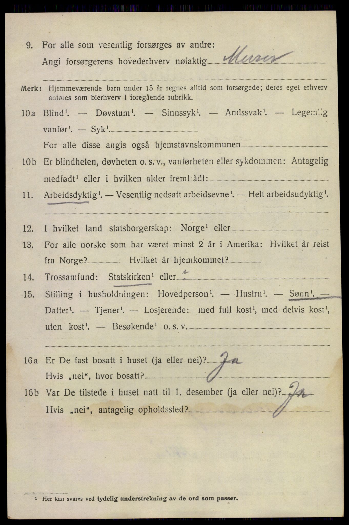SAKO, 1920 census for Sem, 1920, p. 8162