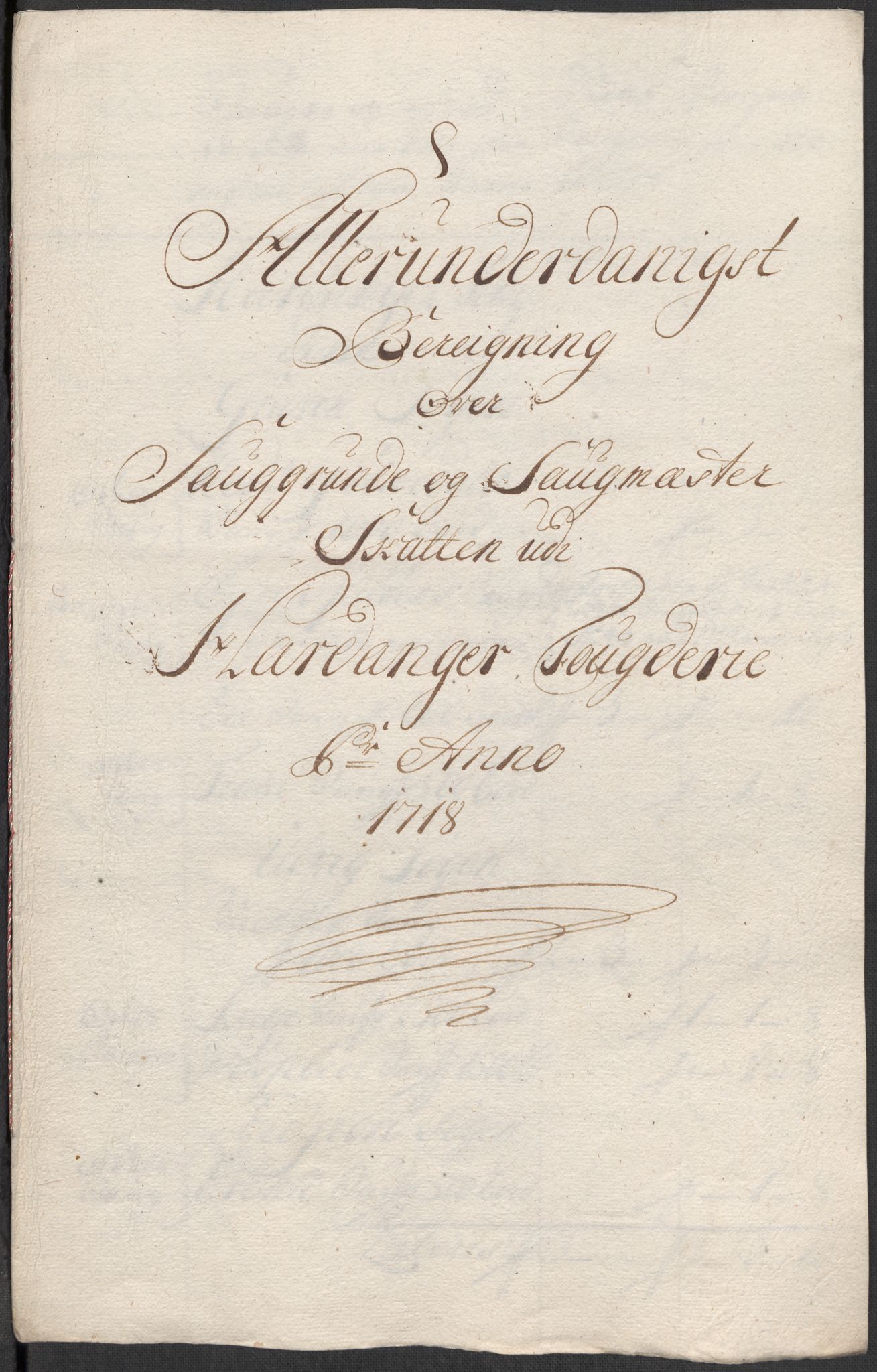 Rentekammeret inntil 1814, Reviderte regnskaper, Fogderegnskap, RA/EA-4092/R48/L2995: Fogderegnskap Sunnhordland og Hardanger, 1718, p. 163