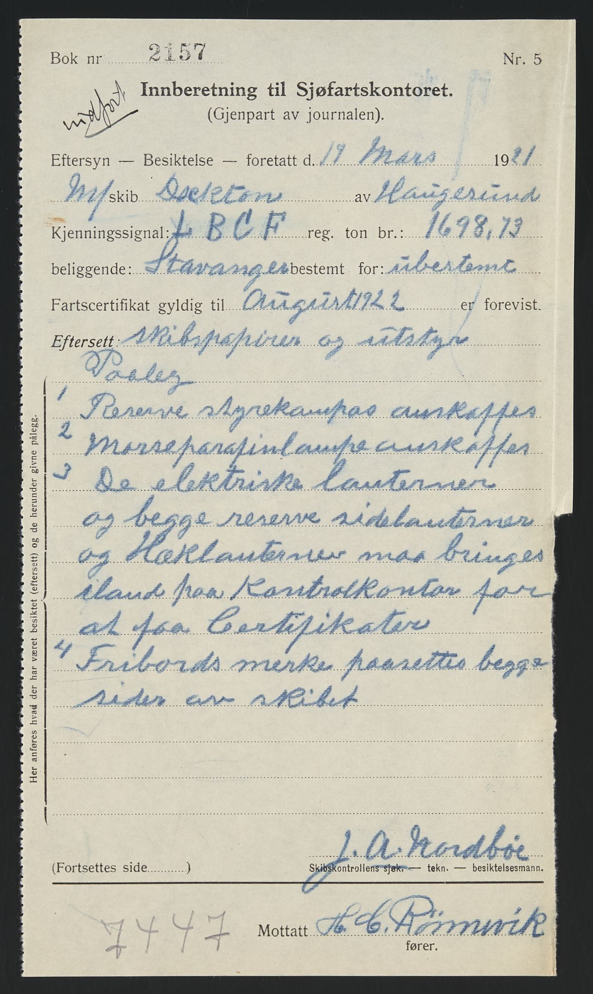 Sjøfartsdirektoratet med forløpere, skipsmapper slettede skip, AV/RA-S-4998/F/Fa/L0244: --, 1877-1935, p. 343