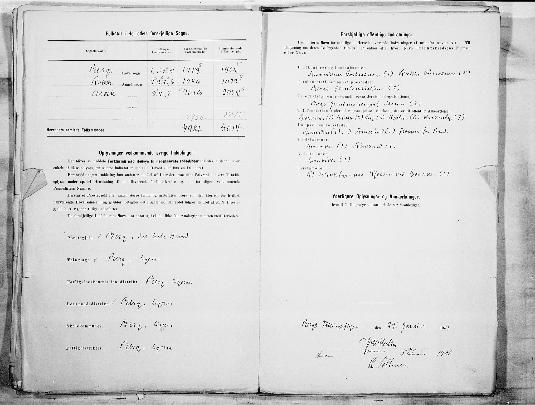 SAO, 1900 census for Berg, 1900, p. 3