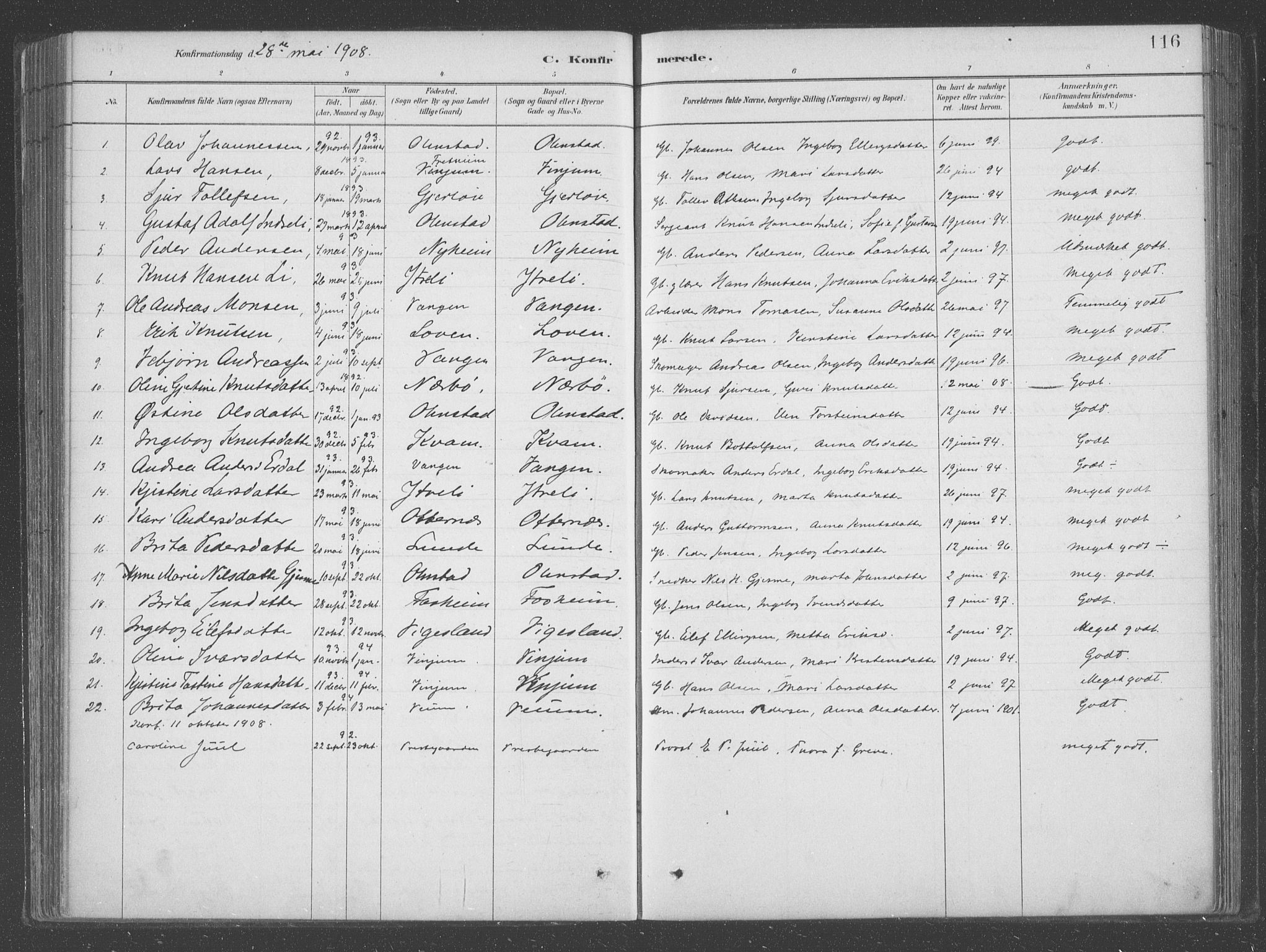 Aurland sokneprestembete, SAB/A-99937/H/Ha/Hab/L0001: Parish register (official) no. B  1, 1880-1909, p. 116