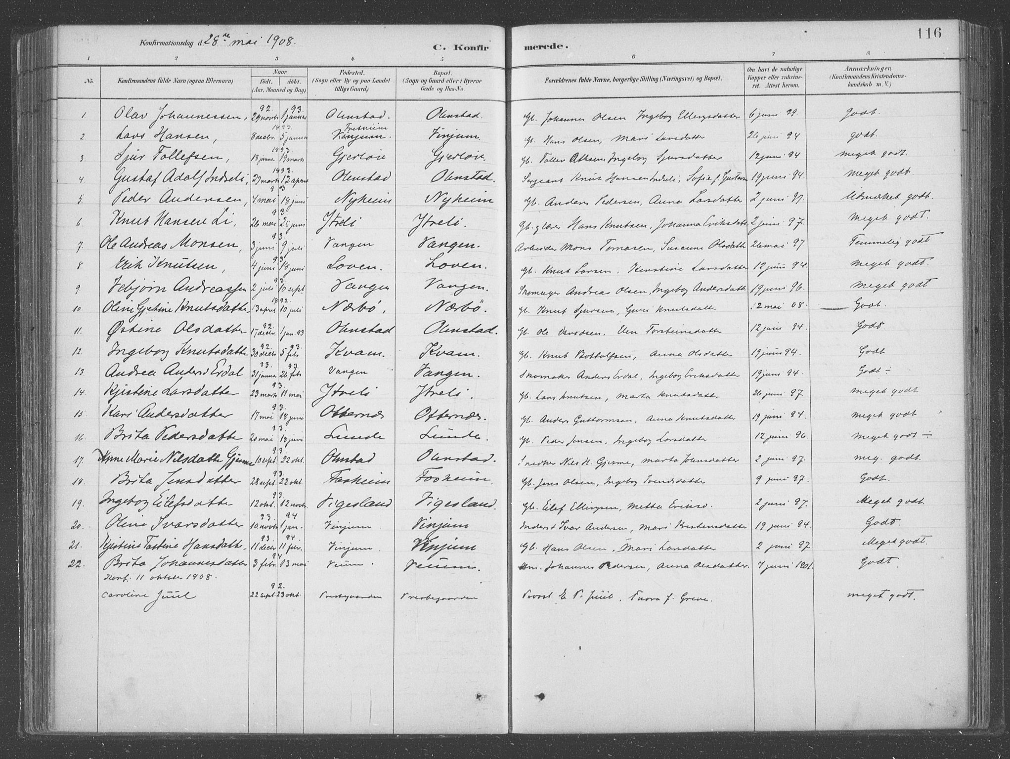 Aurland sokneprestembete, AV/SAB-A-99937/H/Ha/Hab/L0001: Parish register (official) no. B  1, 1880-1909, p. 116