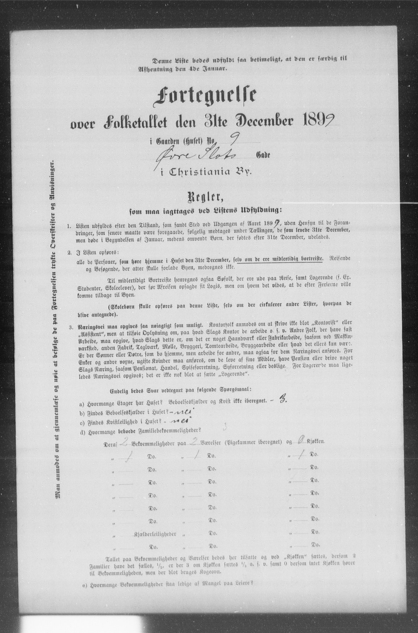 OBA, Municipal Census 1899 for Kristiania, 1899, p. 16624