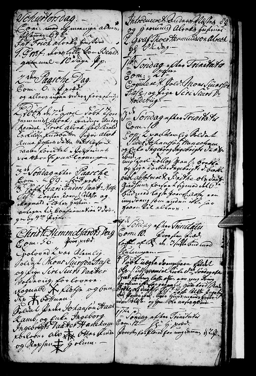 Vik sokneprestembete, AV/SAB-A-81501/H/Haa/Haaa/L0001: Parish register (official) no. A 1 / 2, 1727-1739, p. 89