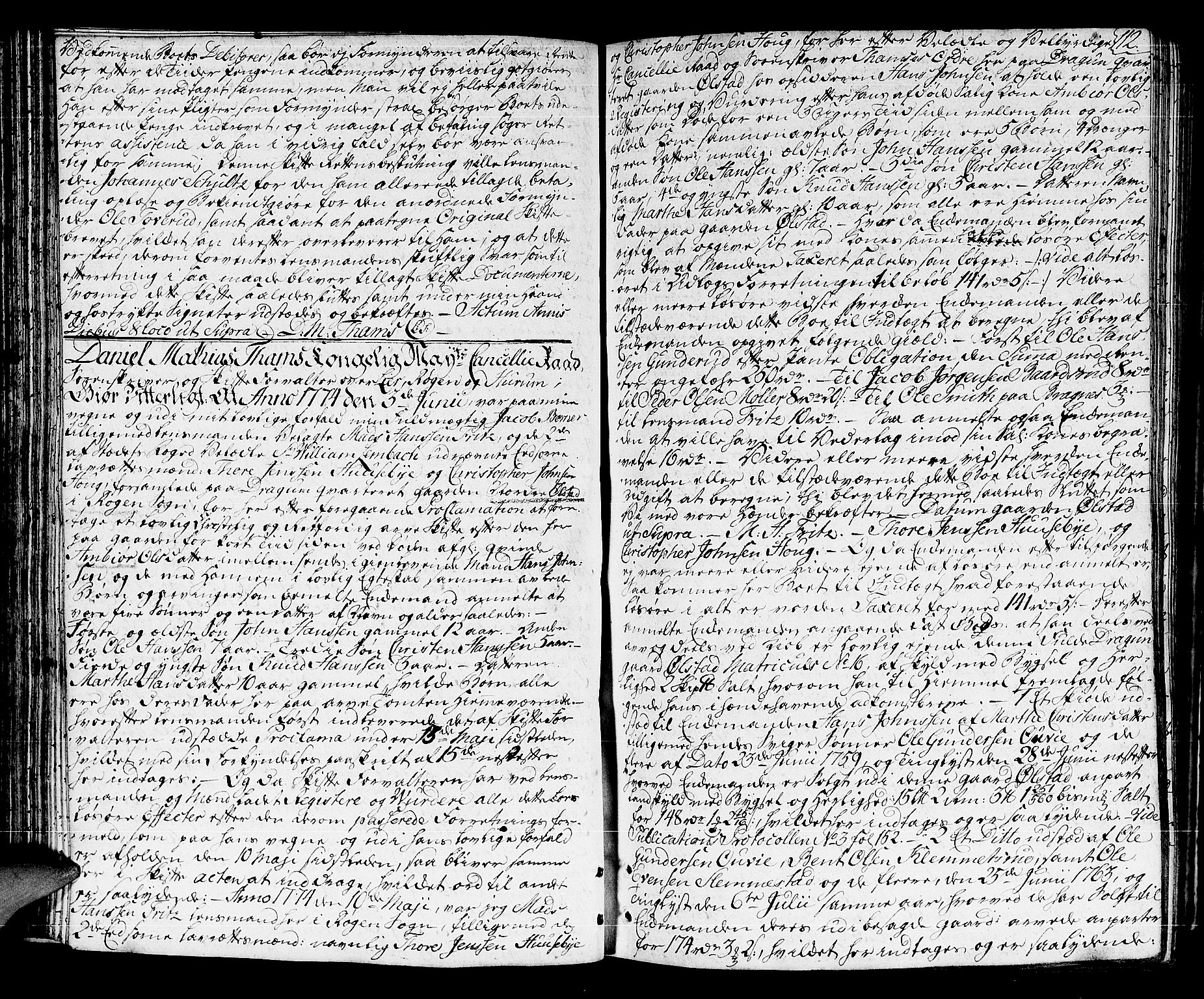 Lier, Røyken og Hurum sorenskriveri, AV/SAKO-A-89/H/Hc/L0006: Skifteprotokoll, 1773-1789, p. 111b-112a
