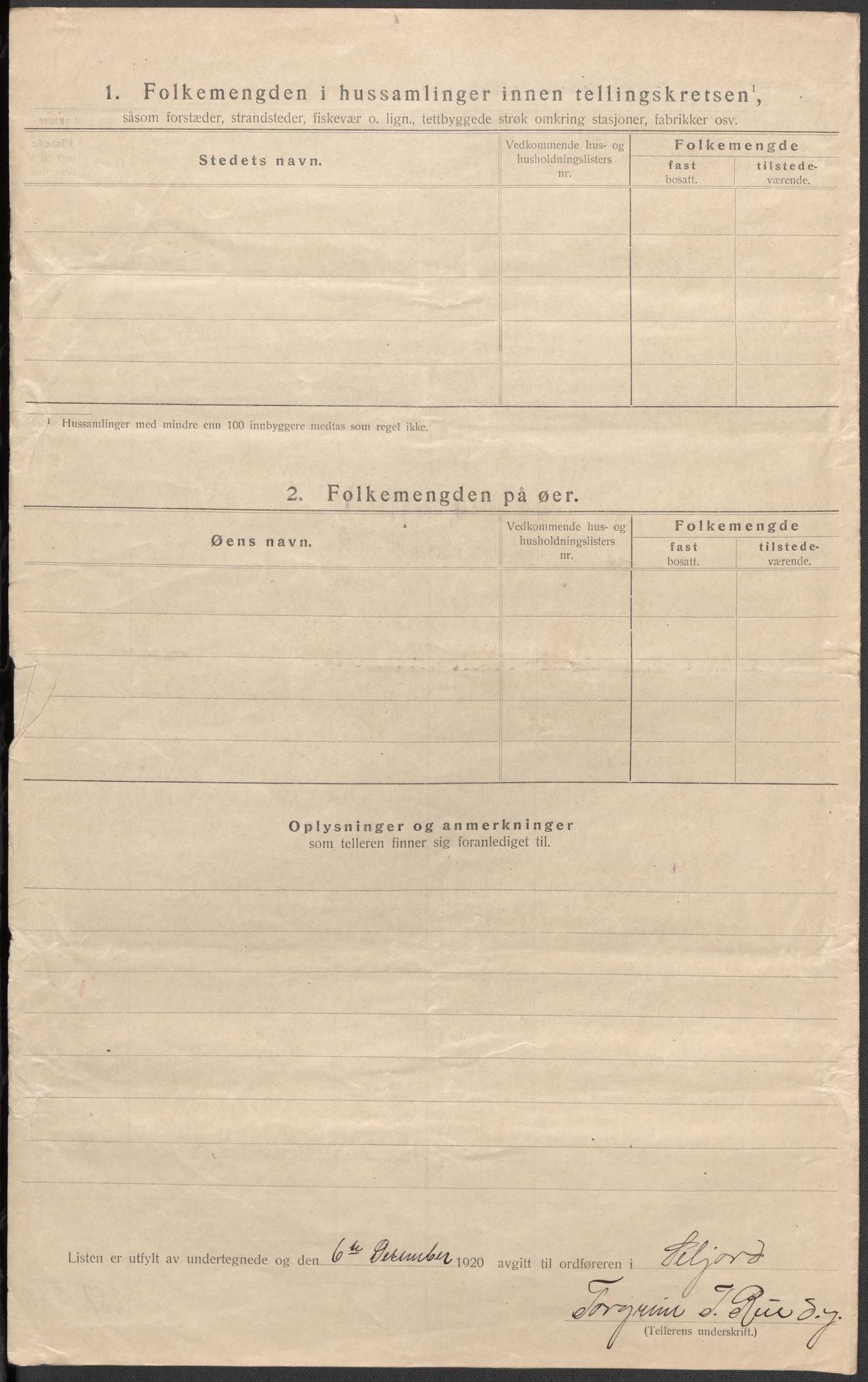 SAKO, 1920 census for Seljord, 1920, p. 32