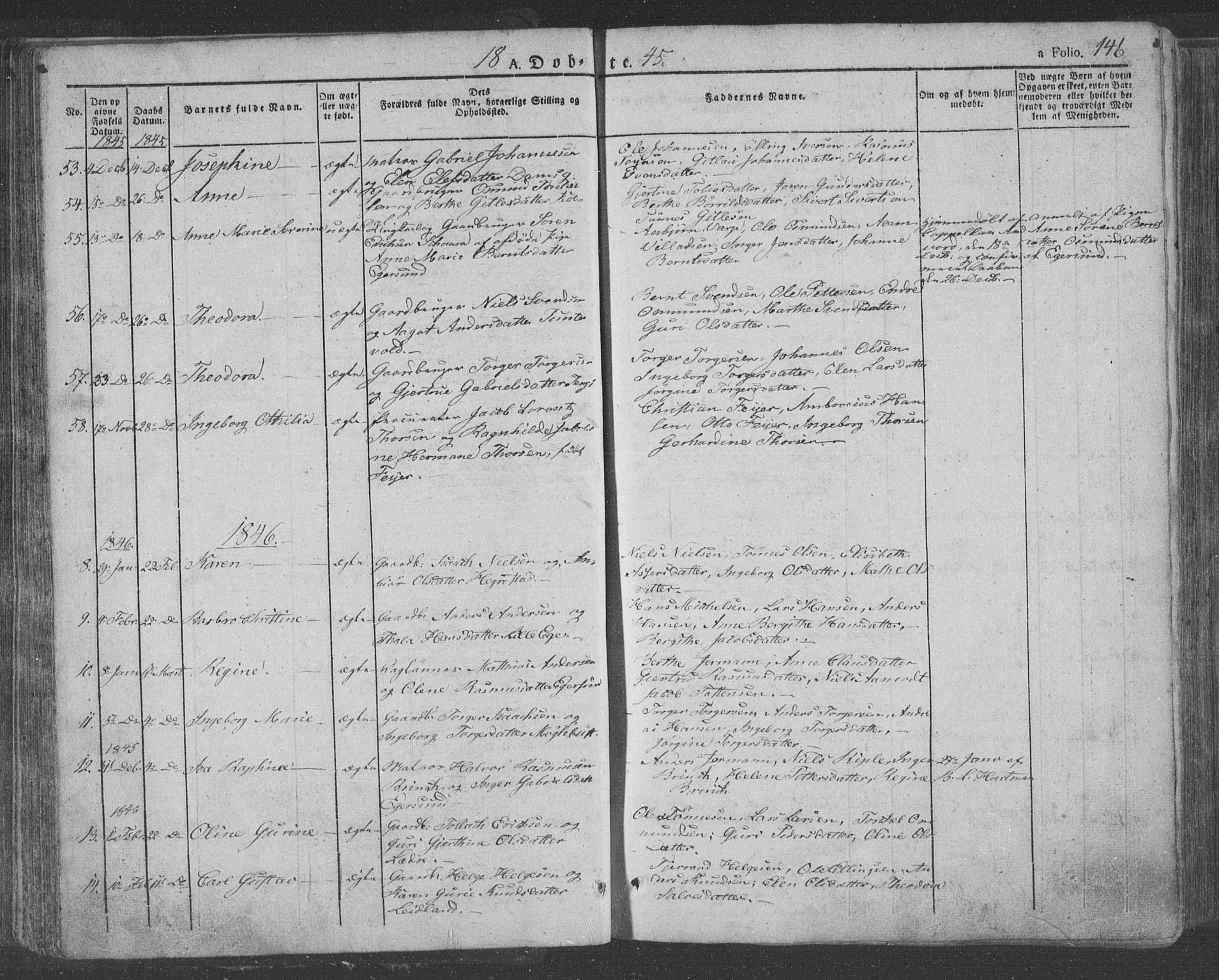 Eigersund sokneprestkontor, AV/SAST-A-101807/S08/L0009: Parish register (official) no. A 9, 1827-1850, p. 146