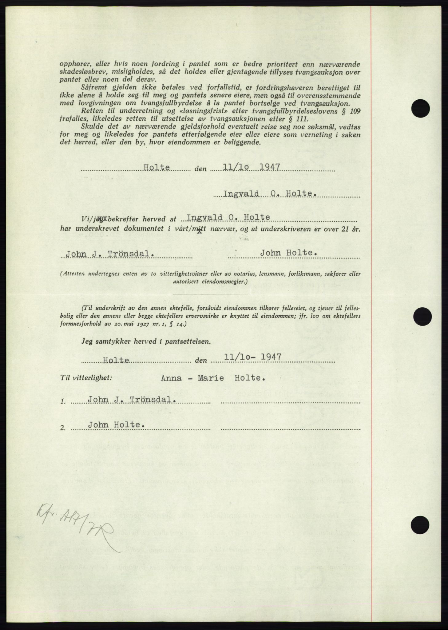 Nordmøre sorenskriveri, AV/SAT-A-4132/1/2/2Ca: Mortgage book no. B99, 1948-1948, Diary no: : 1788/1948