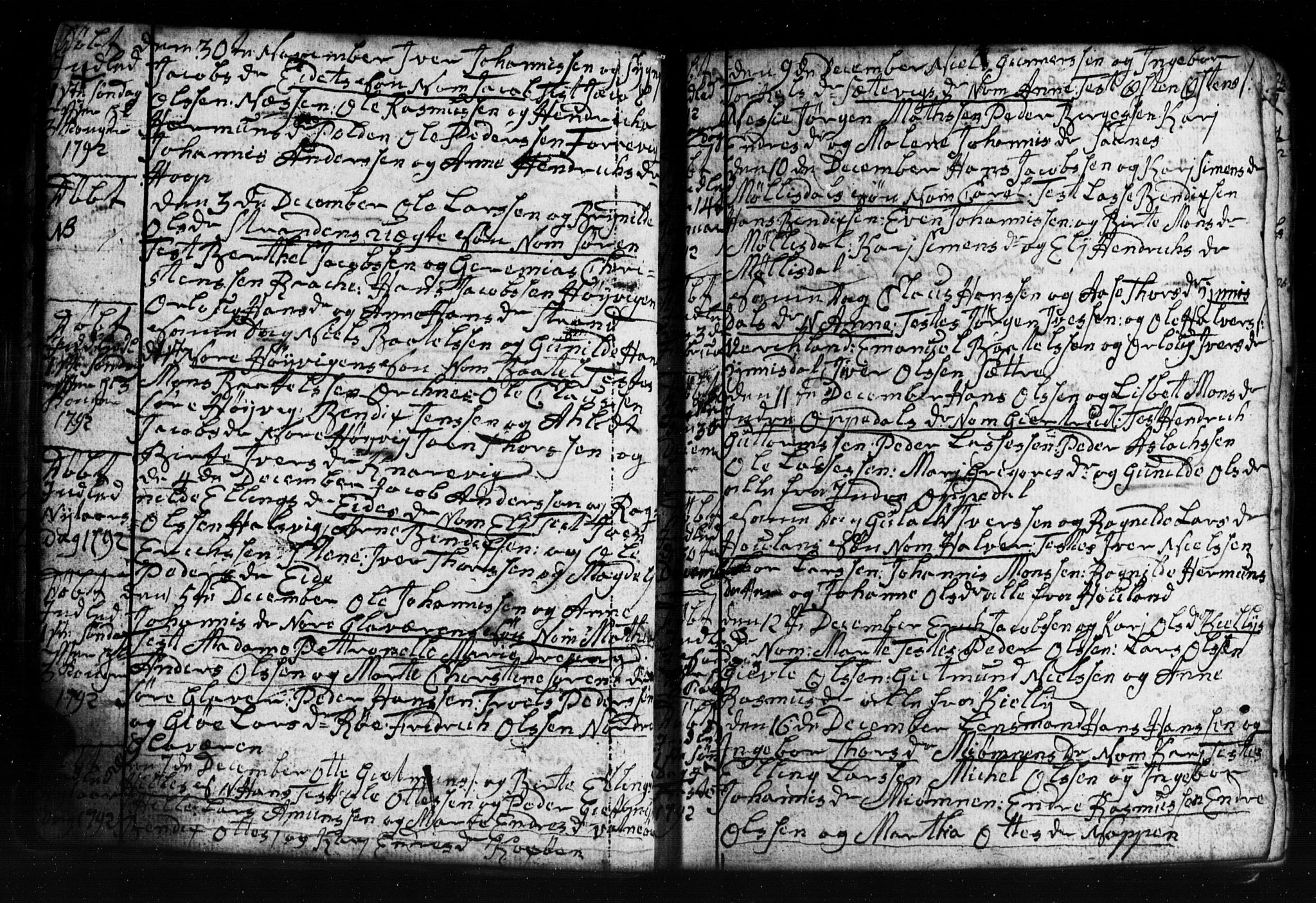 Gulen sokneprestembete, AV/SAB-A-80201/H/Hab: Parish register (copy) no. A 2, 1791-1814