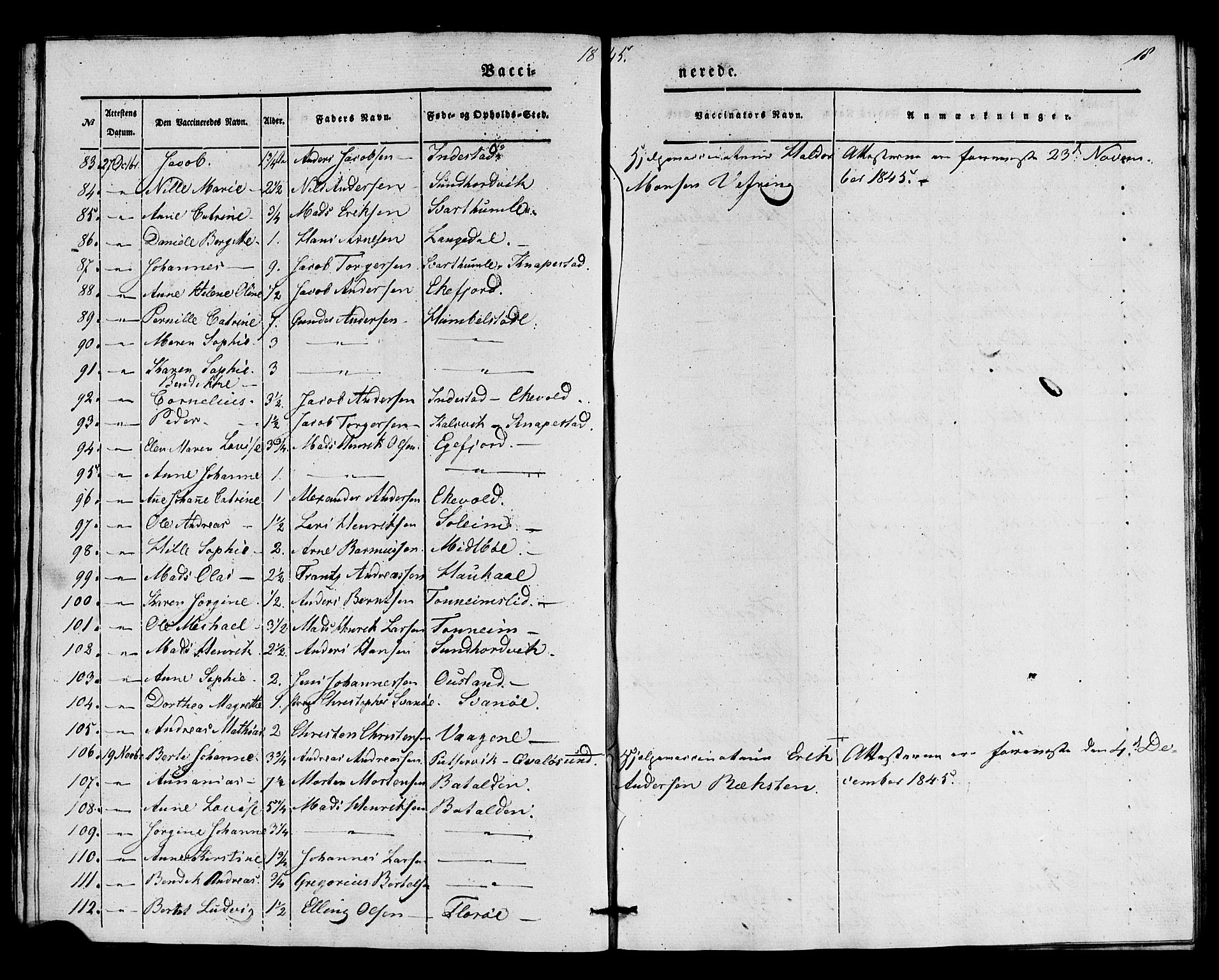 Kinn sokneprestembete, AV/SAB-A-80801/H/Haa/Haaa/L0016: Parish register (official) no. A 16, 1841-1858, p. 18