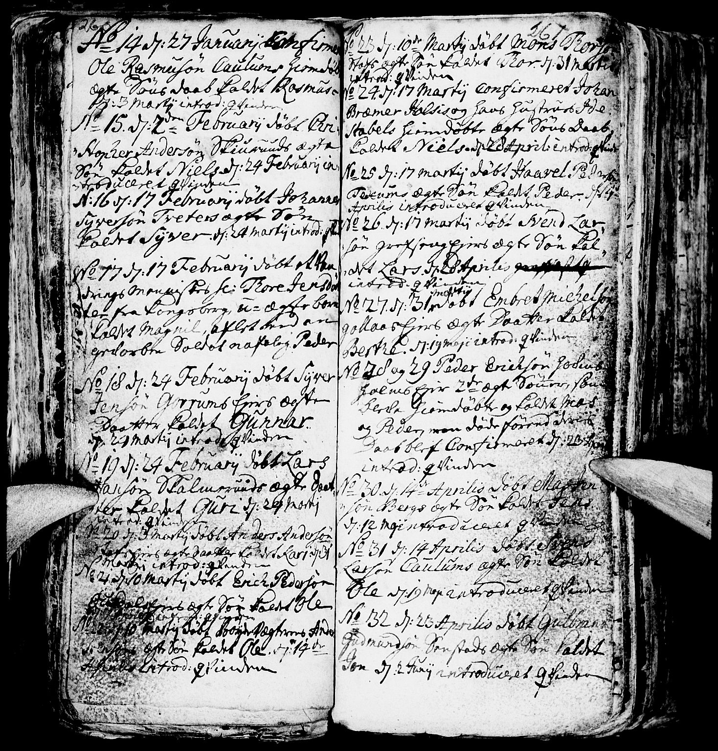 Nes prestekontor, Hedmark, AV/SAH-PREST-020/L/La/L0001: Parish register (copy) no. 1, 1663-1784, p. 260-261