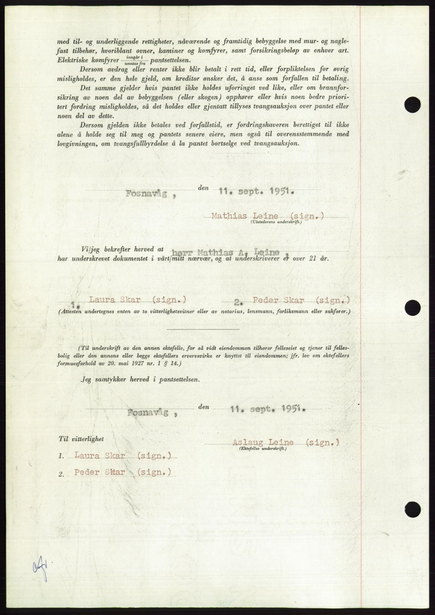 Søre Sunnmøre sorenskriveri, AV/SAT-A-4122/1/2/2C/L0120: Mortgage book no. 8B, 1951-1951, Diary no: : 1681/1951
